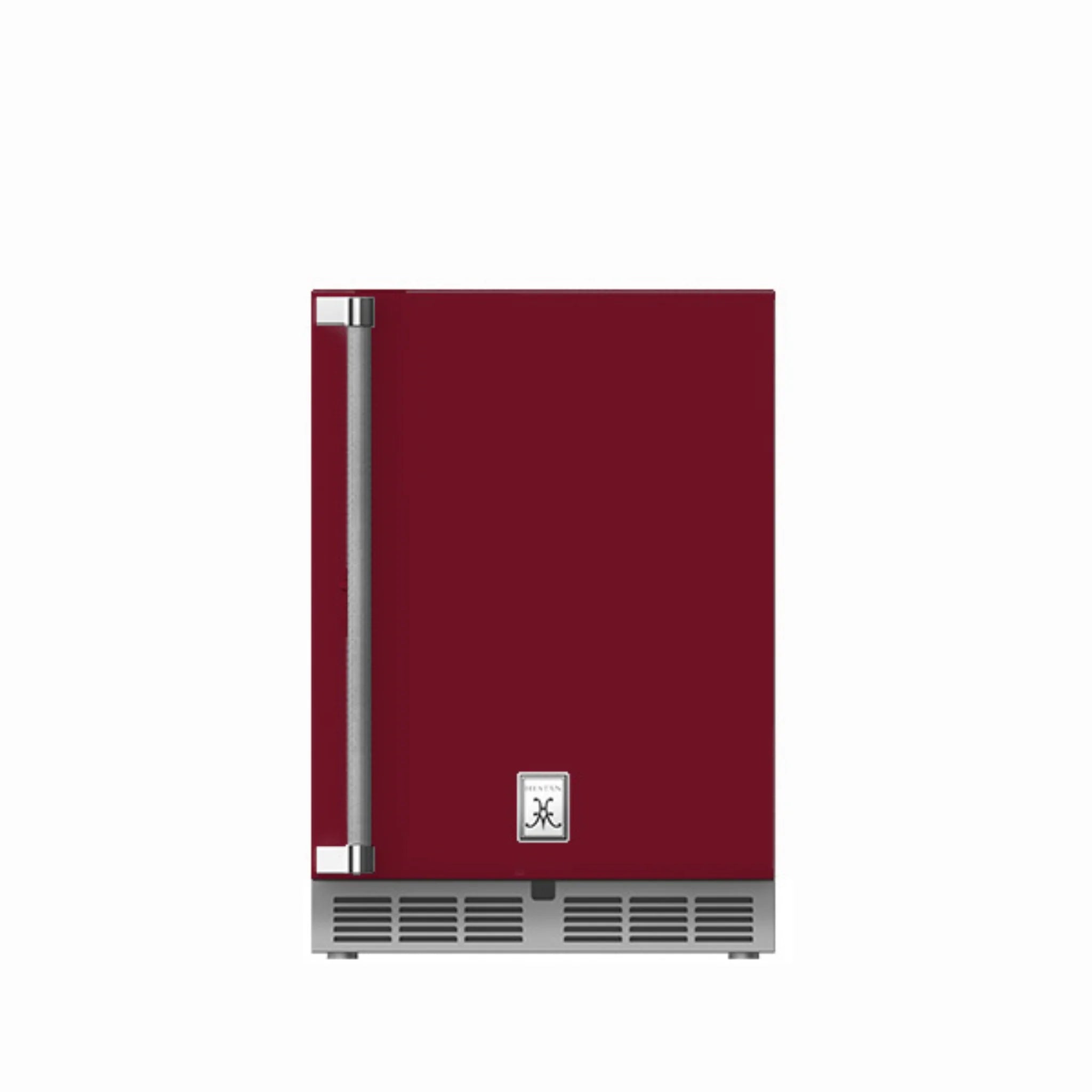Hestan 24 Inch Outdoor Refrigerator with Solid Door - Stainless Steel GRS24 Model for Patio, Poolside & Backyard Entertaining