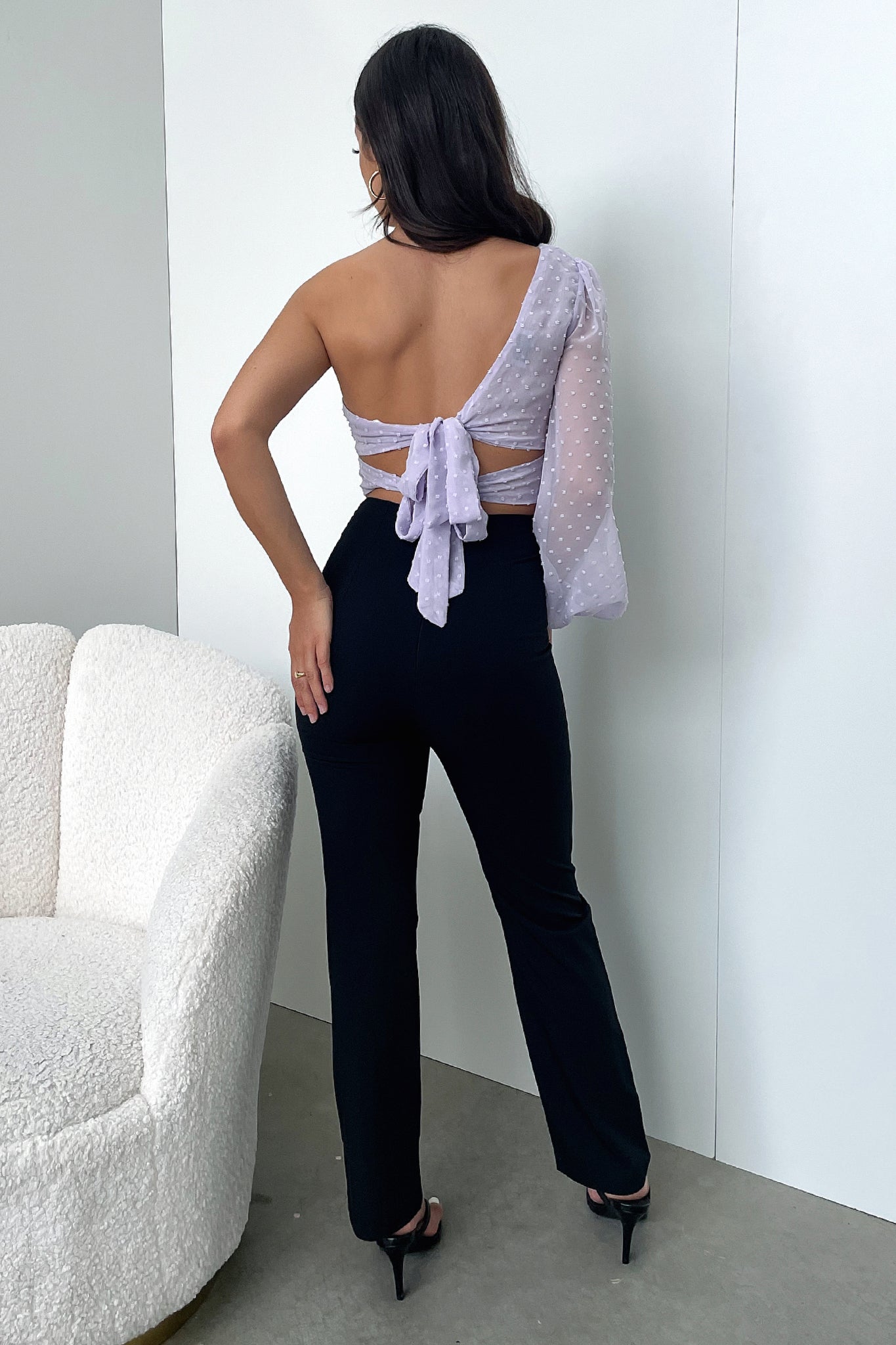Lulu Crop Top - Soft Lilac Workout Shirt for Women | Yoga, Gym & Casual Wear | Breathable & Comfortable Activewear