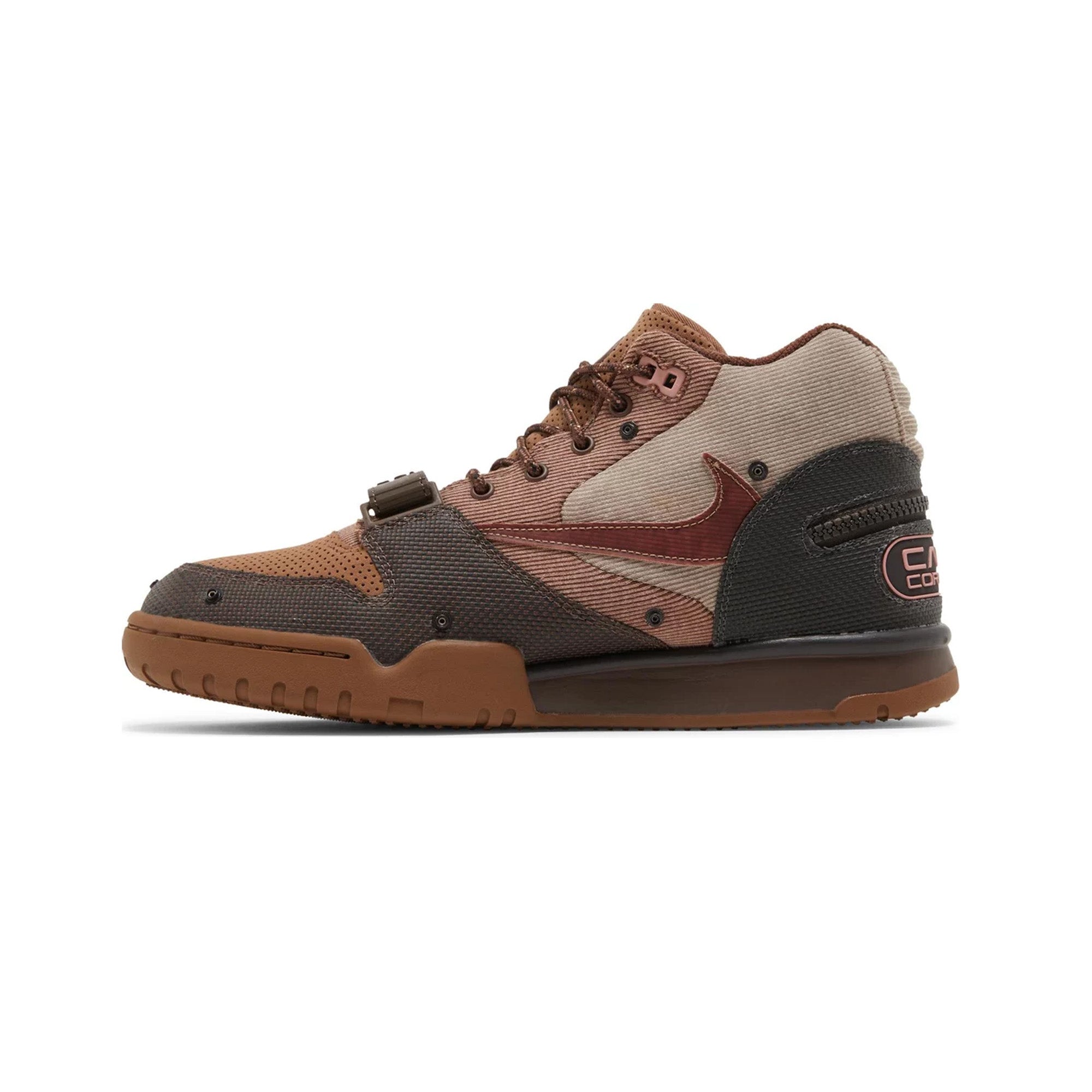 Travis Scott x Nike Air Trainer 1 SP 'Chocolate Brown' 2022 Retro Sneakers - Gym Workout & Streetwear Fashion Shoes
