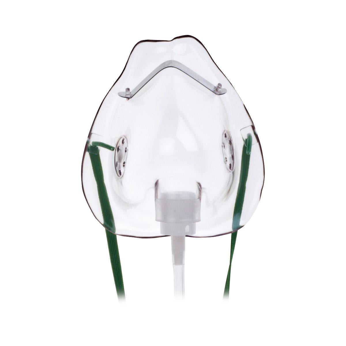 Medium Concentration Oxygen Mask (Case of 50) - Medical Grade Disposable Face Mask for Hospitals, Clinics & Emergency Use - Ideal for Respiratory Therapy & First Aid Kits