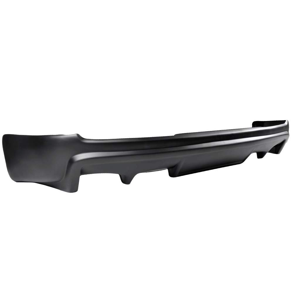 IKON MOTORSPORTS PP Black Rear Bumper Lip Spoiler Splitter for 2008-2015 Mitsubishi Lancer | Enhances Aerodynamics & Sporty Look | Perfect for Street Racing & Car Shows
