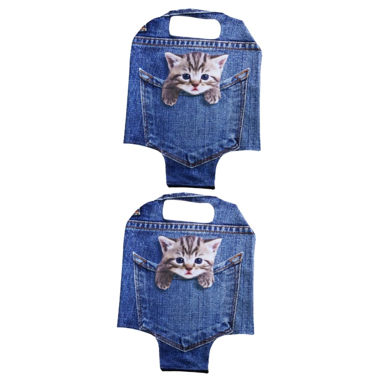 2pcs Owl Printed Stretchy Luggage Covers for Travel Suitcases - Durable Zipper Protector with Fun Cat Design | Perfect for Birthday Decorations & Airplane Travel Accessories