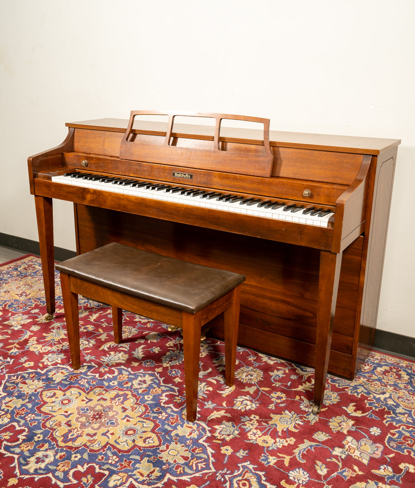 Baldwin 511 Upright Piano in Satin Walnut Finish - Premium Home & Studio Piano for Beginners, Professionals & Music Lovers