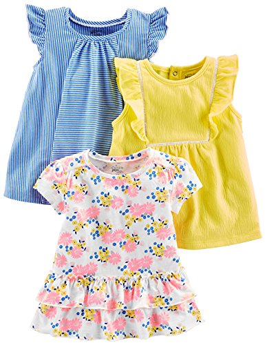 Blue Stripe/White Floral/Yellow