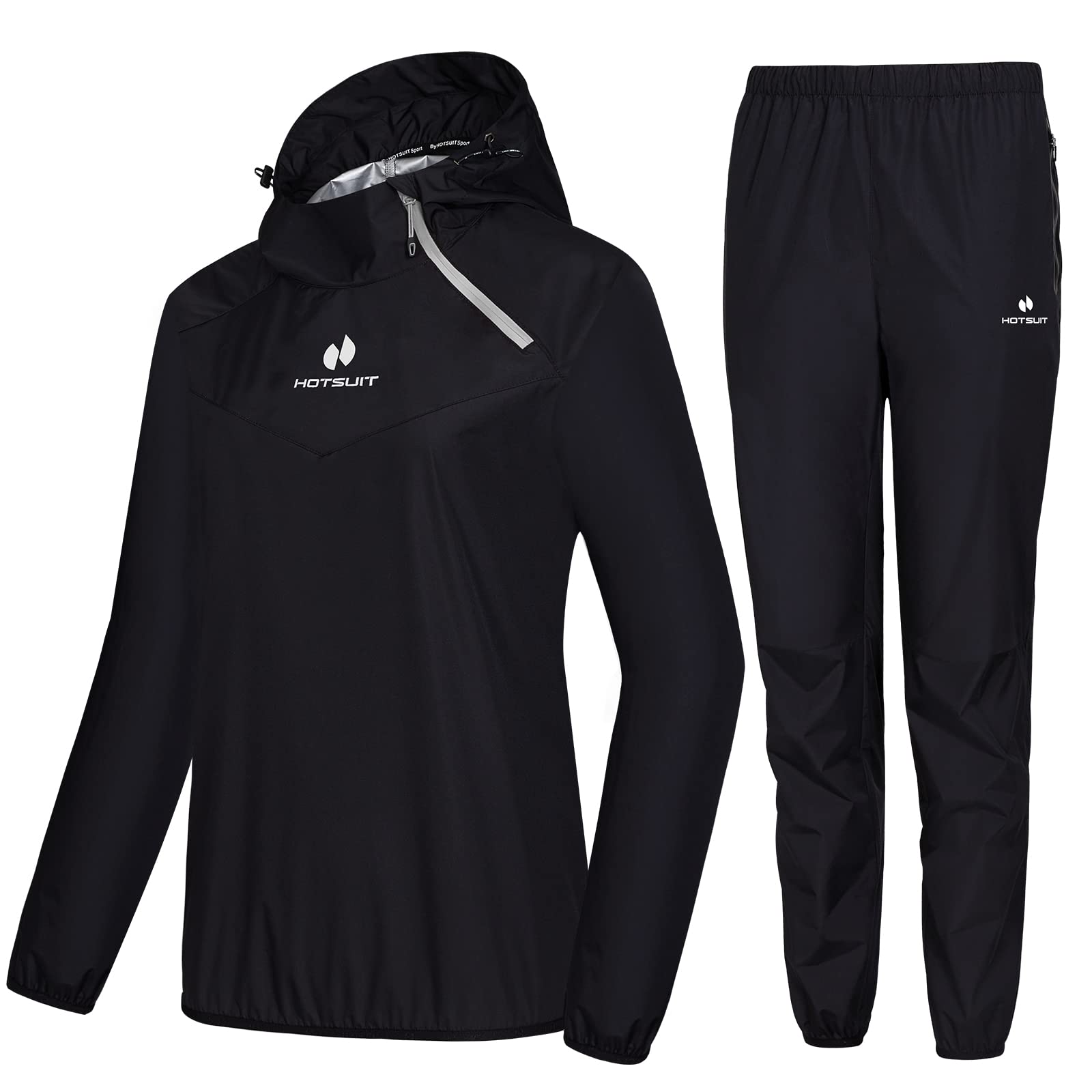 HOTSUIT Women's Sauna Suit for Weight Loss - Sweat Workout Jacket for Boxing, Gym & Fitness Training | Perfect for Home Exercise, Running & Hot Yoga Sessions