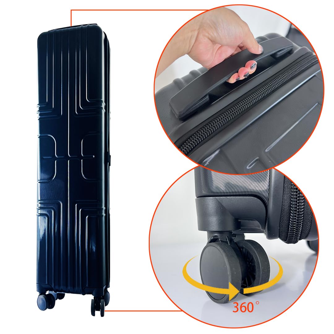 Hard Rolling Travel Case with Wheels - 39.5