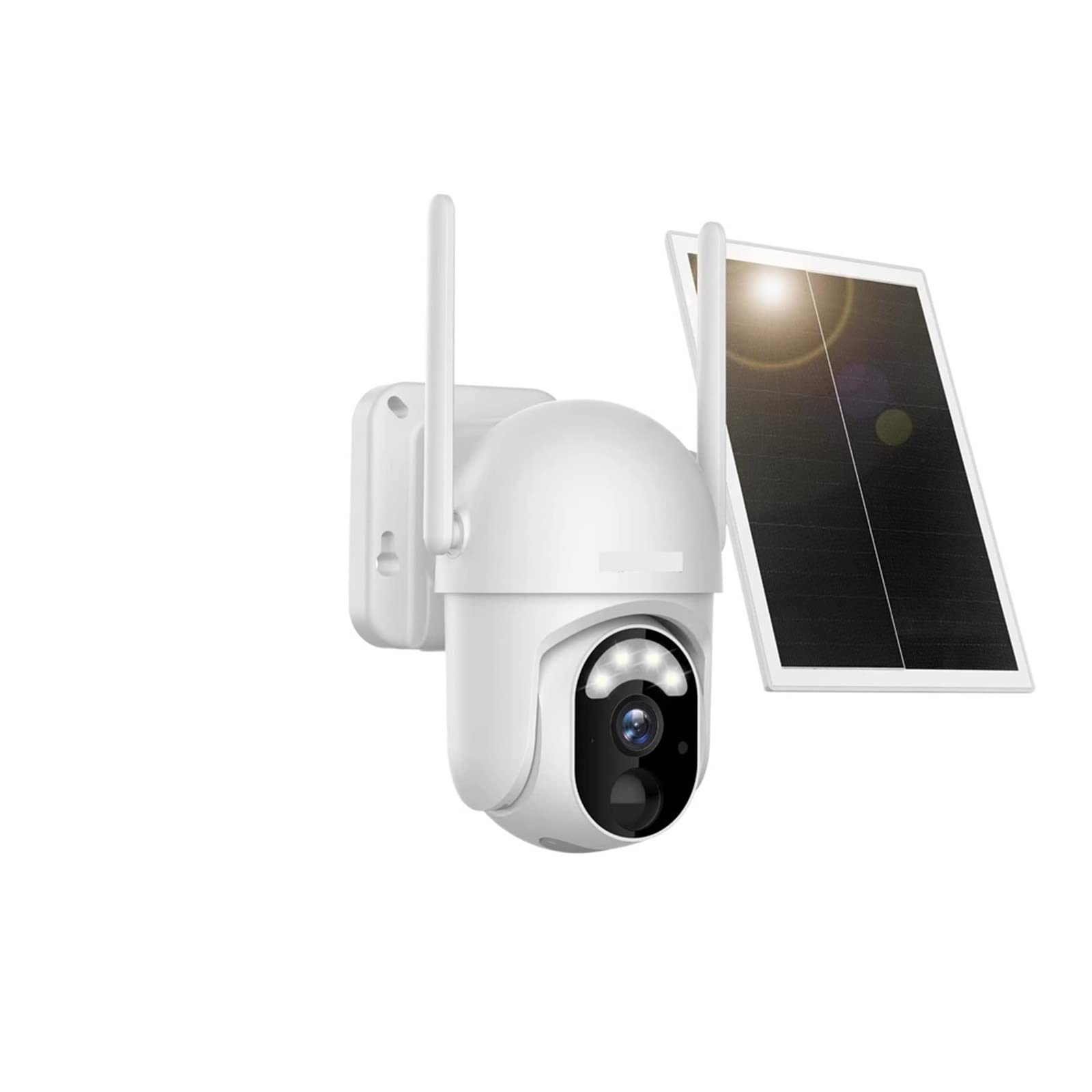 3MP Solar Security Camera with WiFi & 4G, Battery-Powered Outdoor PTZ Surveillance Camera with PIR Motion Detection & Spotlight - Works with EU/US SIM Cards (64GB Storage) - Ideal for Home, Farm, and Business Security Monitoring