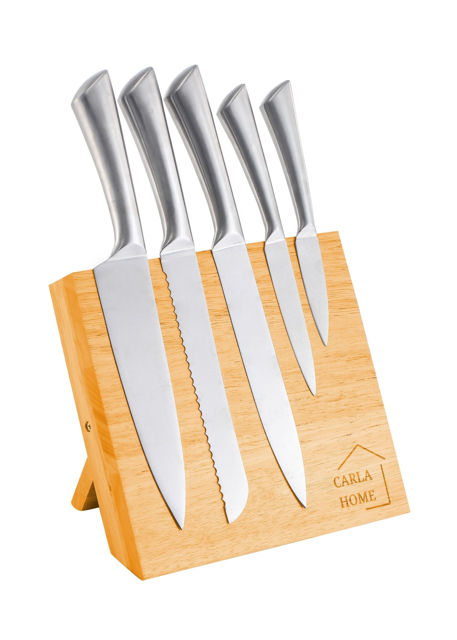 Premium Natural Bamboo Magnetic Knife Holder - Strong Magnetic Knife Block for Kitchen Storage & Organization | Perfect for Home Chefs & Professional Kitchens