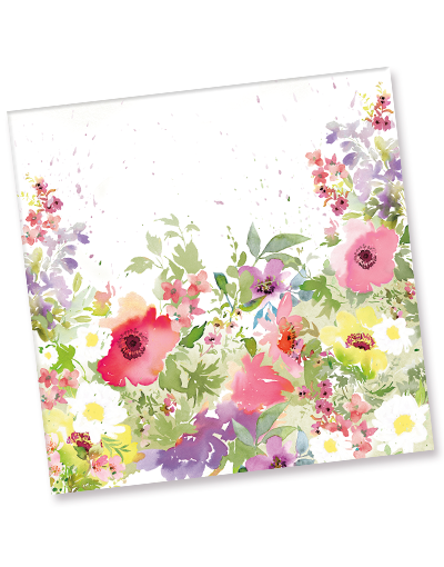 Bohemian Garden Luncheon Napkins - 44 Count Floral Printed Paper Napkins for Parties, Weddings & Outdoor Dining - Eco-Friendly Disposable Tableware for Picnics, BBQs & Special Events