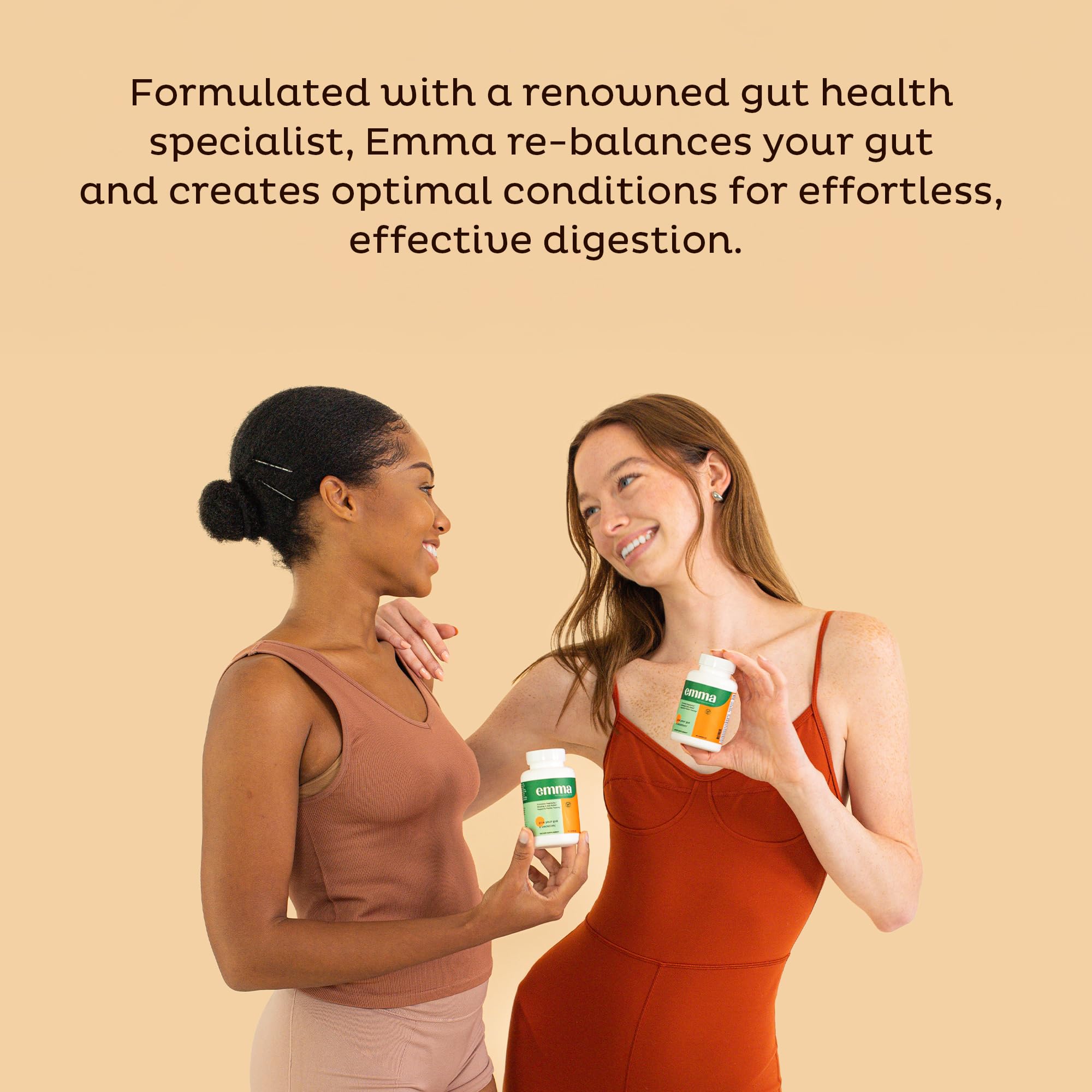 Emma Gut Health Probiotics - 2 Pack (120 Capsules) - Gas & Bloating Relief, Constipation Support, Leaky Gut Repair - Digestive Cleanse & Gut Flora Restoration - Natural Laxative Alternative - Promotes Regular Bowel Movements - Ideal for Digestive Discomfort, IBS Relief & Daily Gut Maintenance