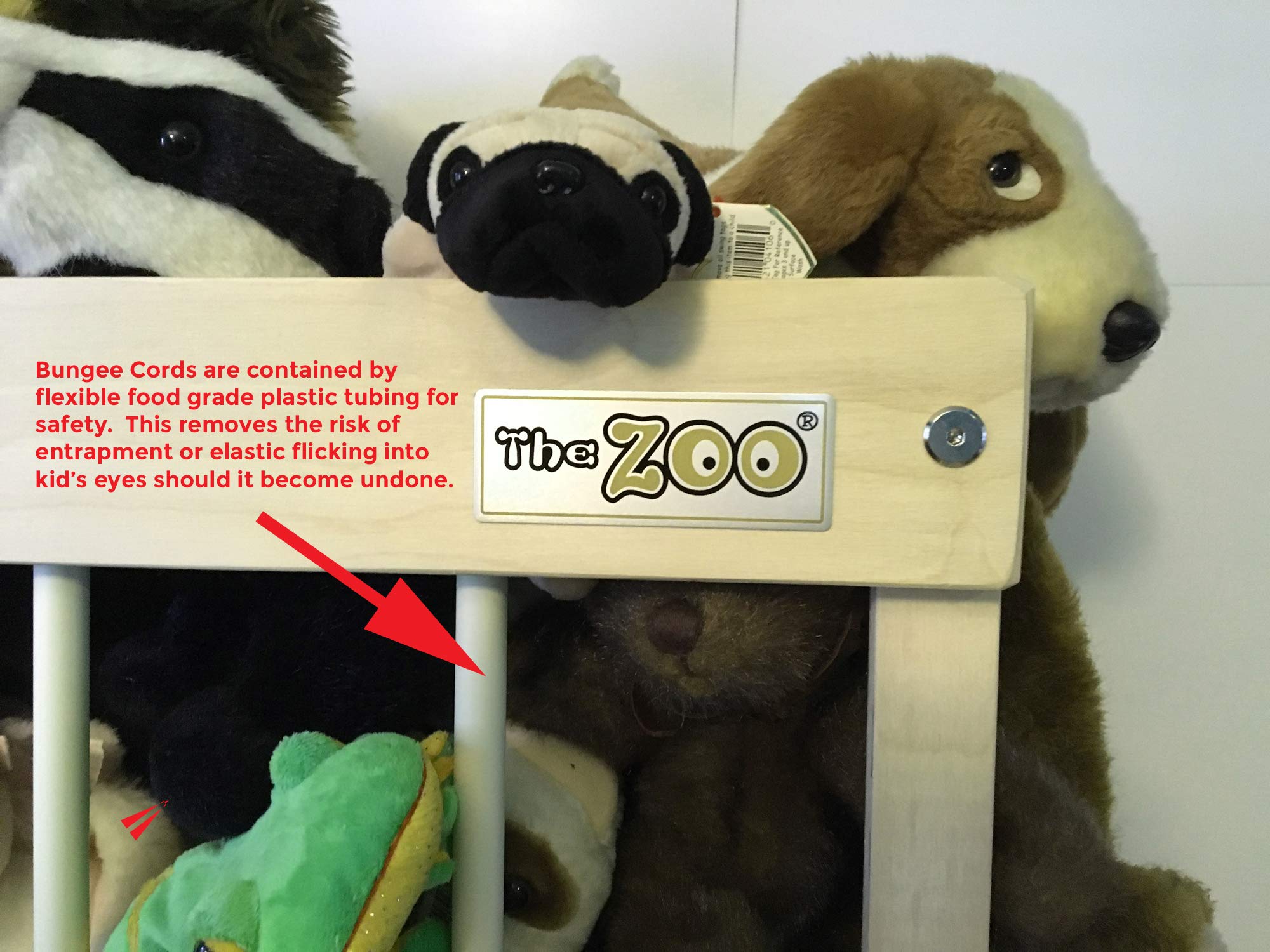 Zoo Stuffed Animal Storage Cage - Plush Toy Organizer Holder for Kids' Room Decor & Nursery Organization | Perfect for Stuffed Animal Display & Toy Storage Solutions