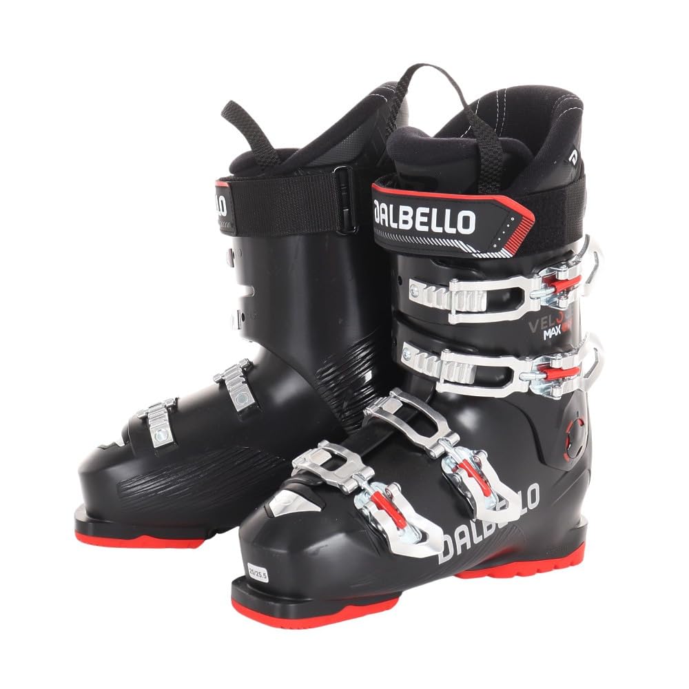 Dalbello Veloce Max 75 Ski Boots 2024 - Black/Black - Size 31.5 - High-Performance Alpine Skiing for Men & Women - Perfect for Downhill Racing & Freeride Adventures