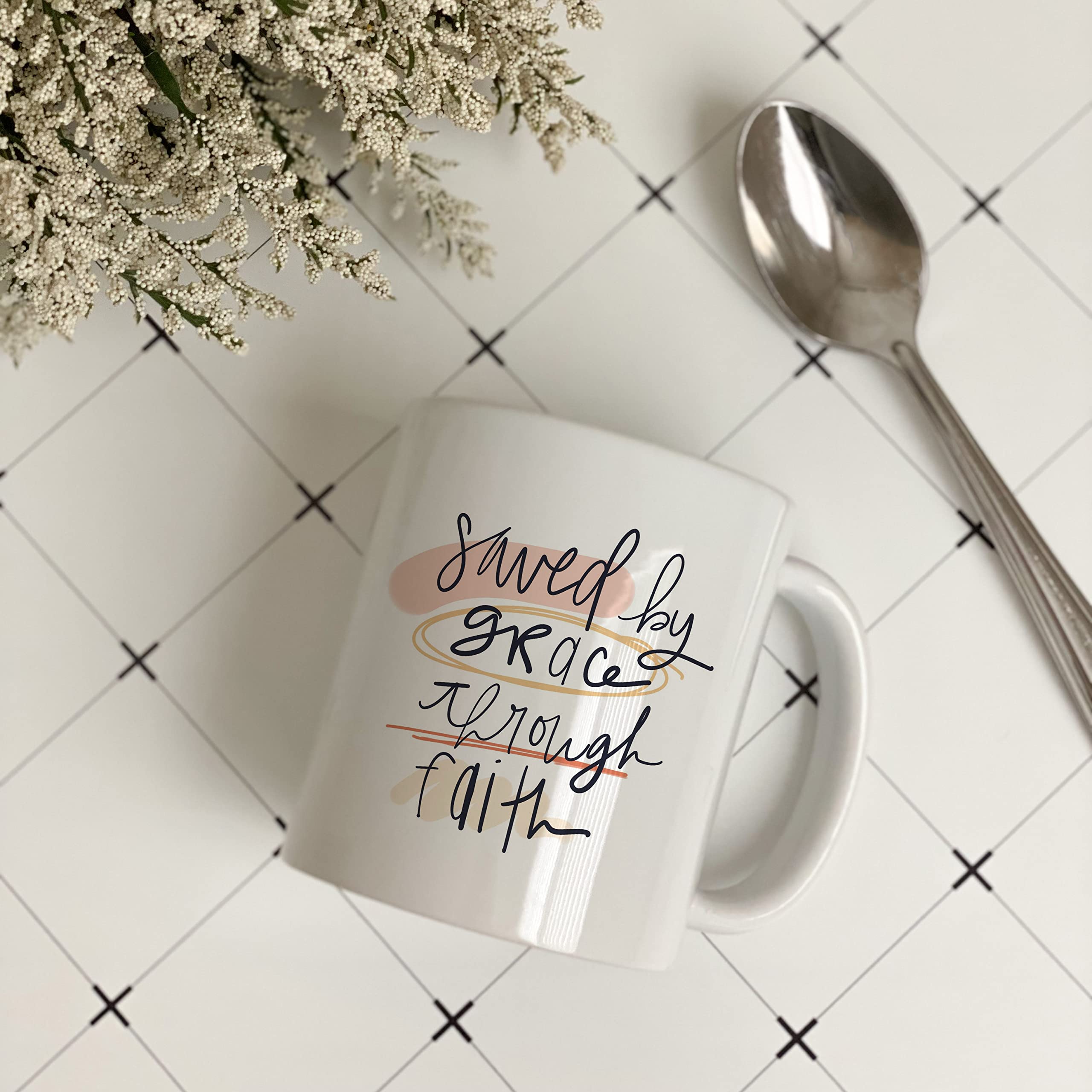 Christian Bible Verse Coffee Mug - Faith Gift for Home & Office Use