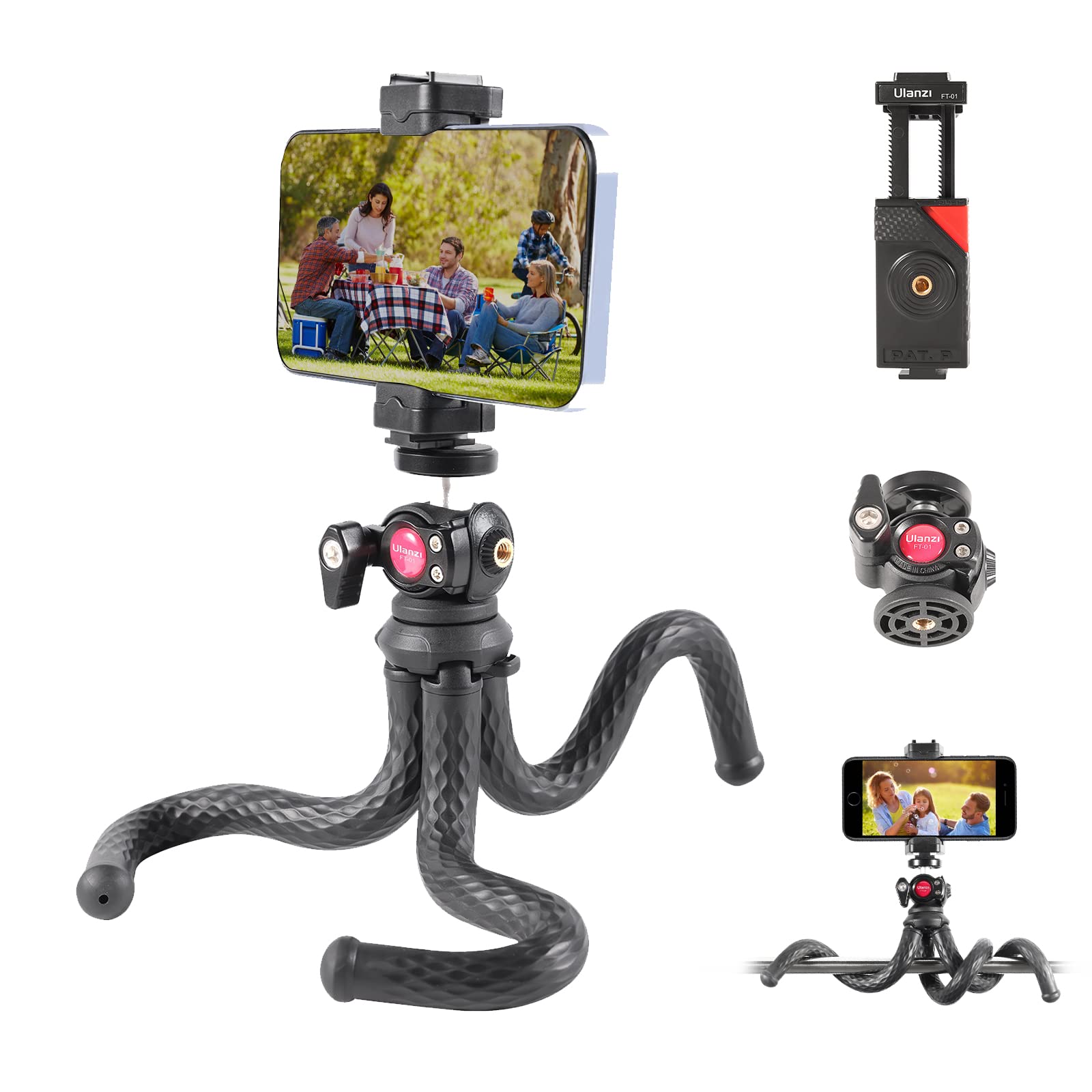 ULANZI Smartphone Video Rig with Handles & FT-01 Tripod - Professional Phone Mount for Vlogging, YouTube, TikTok & Live Streaming