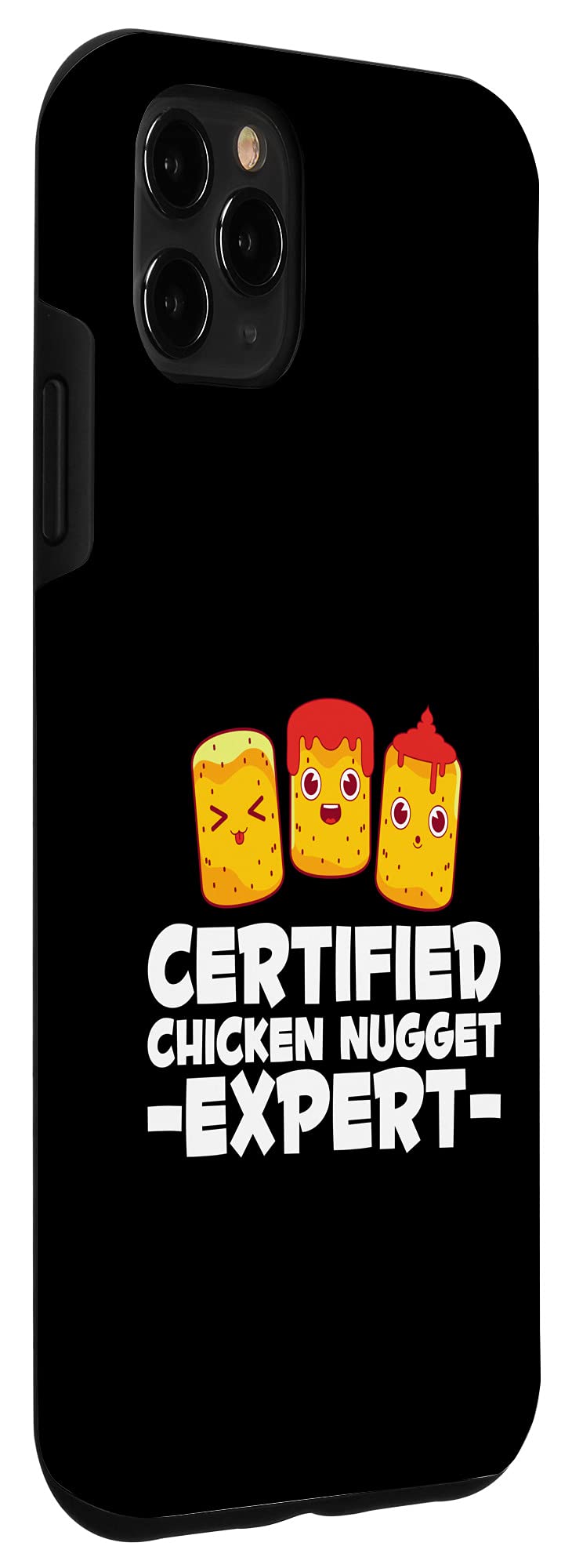 iPhone 11 Pro Max Case - Funny Foodie Certified Chicken Nugget Expert Design | Protective Phone Cover for iPhone 11 Pro Max | Perfect for Food Lovers & Nugget Enthusiasts