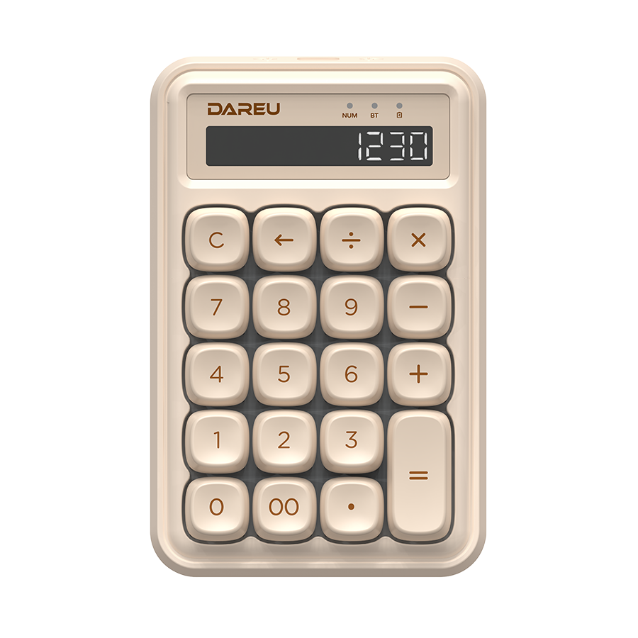 DAREU Z19 Wireless & Wired Dual Mode Mechanical Numeric Keypad - Cute Compact Design for Office, Gaming & Data Entry | Wholesale Available