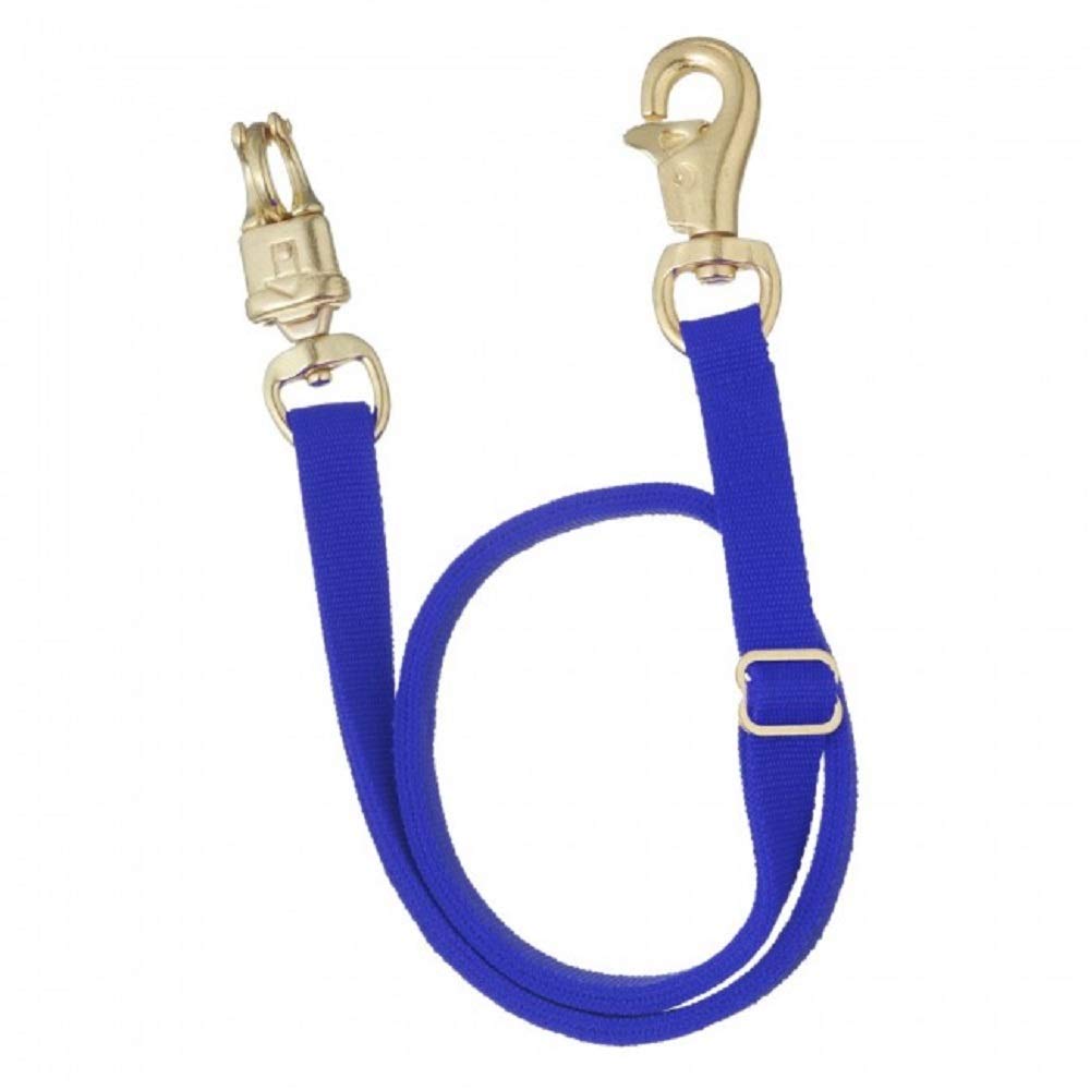 Tough 1 Adjustable Nylon Cross Tie Horse Lead Rope - Red - Perfect for Trail Riding, Barn Use & Horse Training