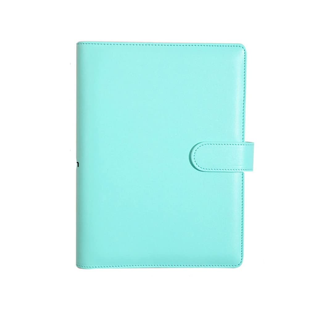 QWZYP A6 PU Leather Loose Leaf Notebook Cover - Macaroon Color 6-Ring Binder, Journal & Planner Organizer for School, Office & Travel (Color B) | Perfect for Note-Taking, Daily Planning & Gift Giving