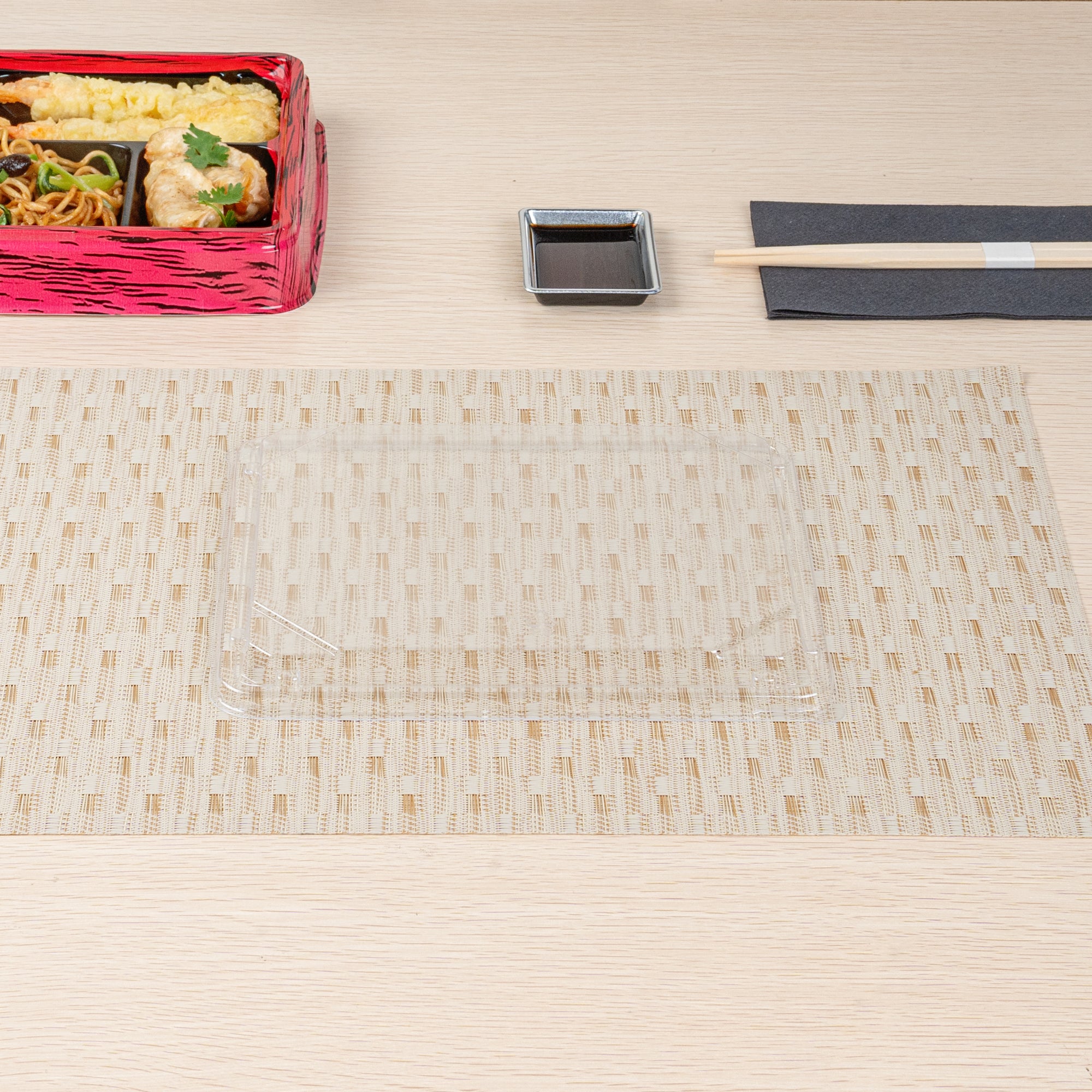 Bento Tek Rectangle Clear Plastic Lids - 100 Pack for 15 oz Bento Boxes | Airtight Food Storage | Perfect for Meal Prep, School Lunches & Office Snacks