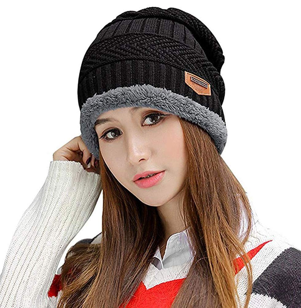 Warm Winter Hats for Women & Men - Slouchy Beanie Skull Cap for Snow Skiing & Cold Weather - Soft Knit Hat for Outdoor Activities
