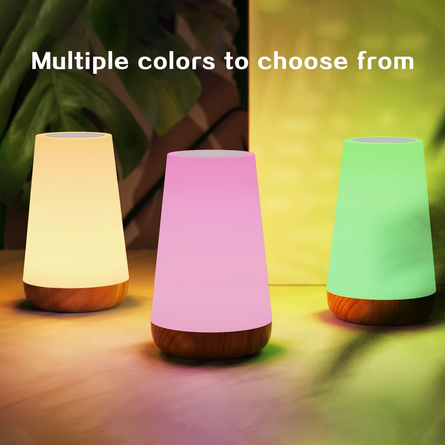 Amouhom LED Night Light Lamp - Touch Control Bedside Table Lamp with Remote, Warm White Light for Bedroom, Baby Nursery, Living Room, Office - Perfect Gift for Kids, Girls, Boys, Adults - Create a Cozy Ambiance for Relaxation, Reading, and Sleep