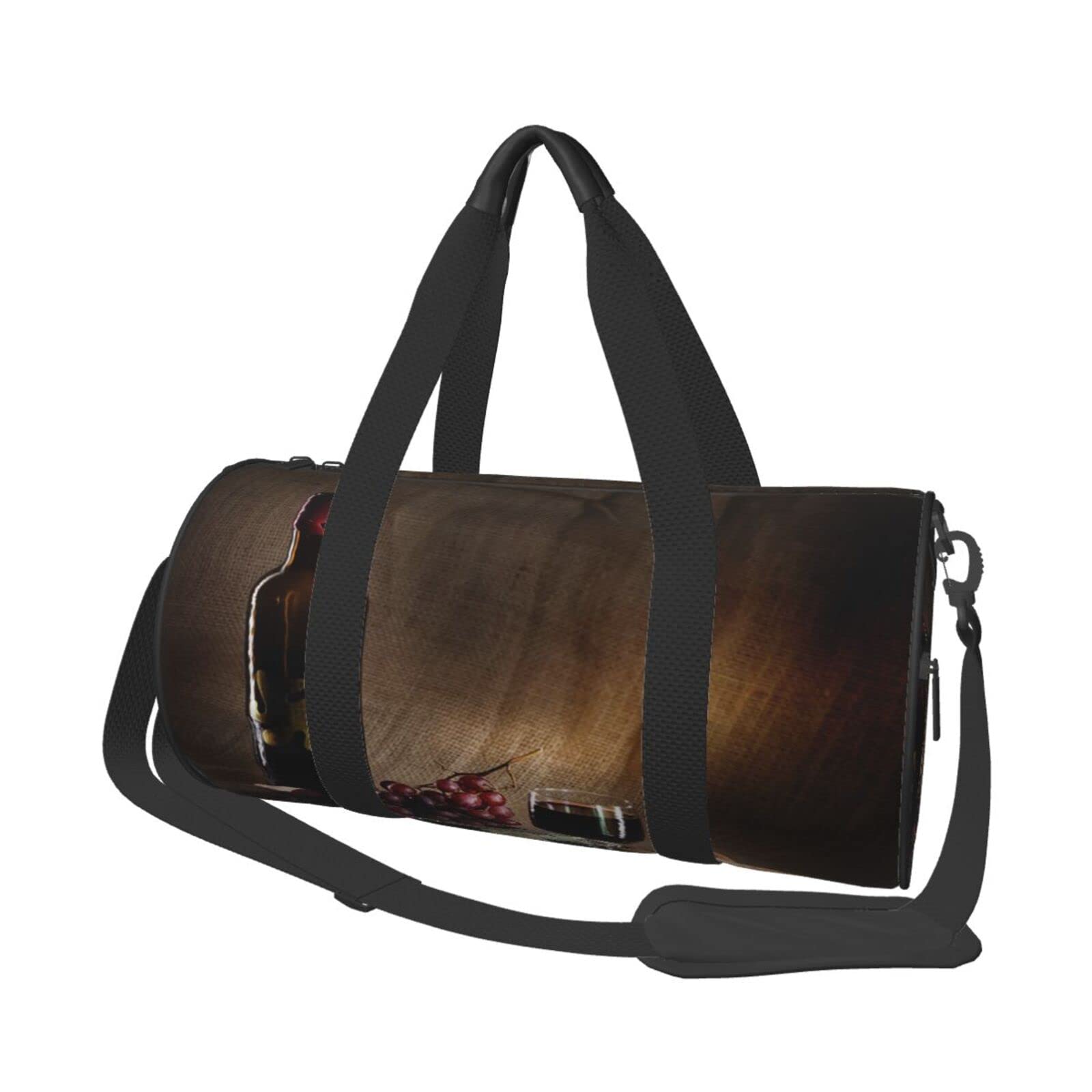 Premium Grape Wine Sports Duffel Bag - Large Travel Tote Carry On Weekender Gym Overnight Bag for Men & Women - Perfect for Workouts, Travel, and Weekend Getaways