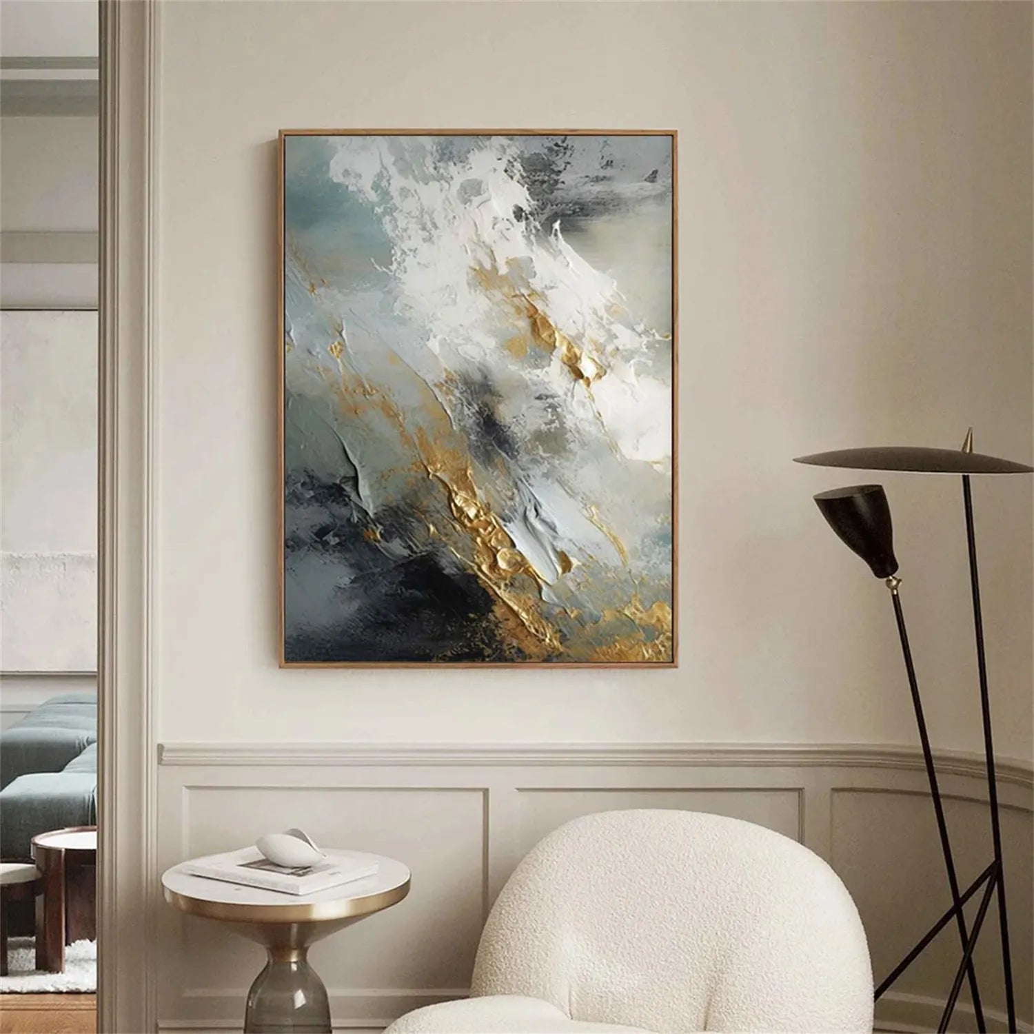 Abstract Painting #AB 175 - Modern Wall Art for Home & Office Decor | Large Canvas Artwork for Living Room, Bedroom, or Workspace