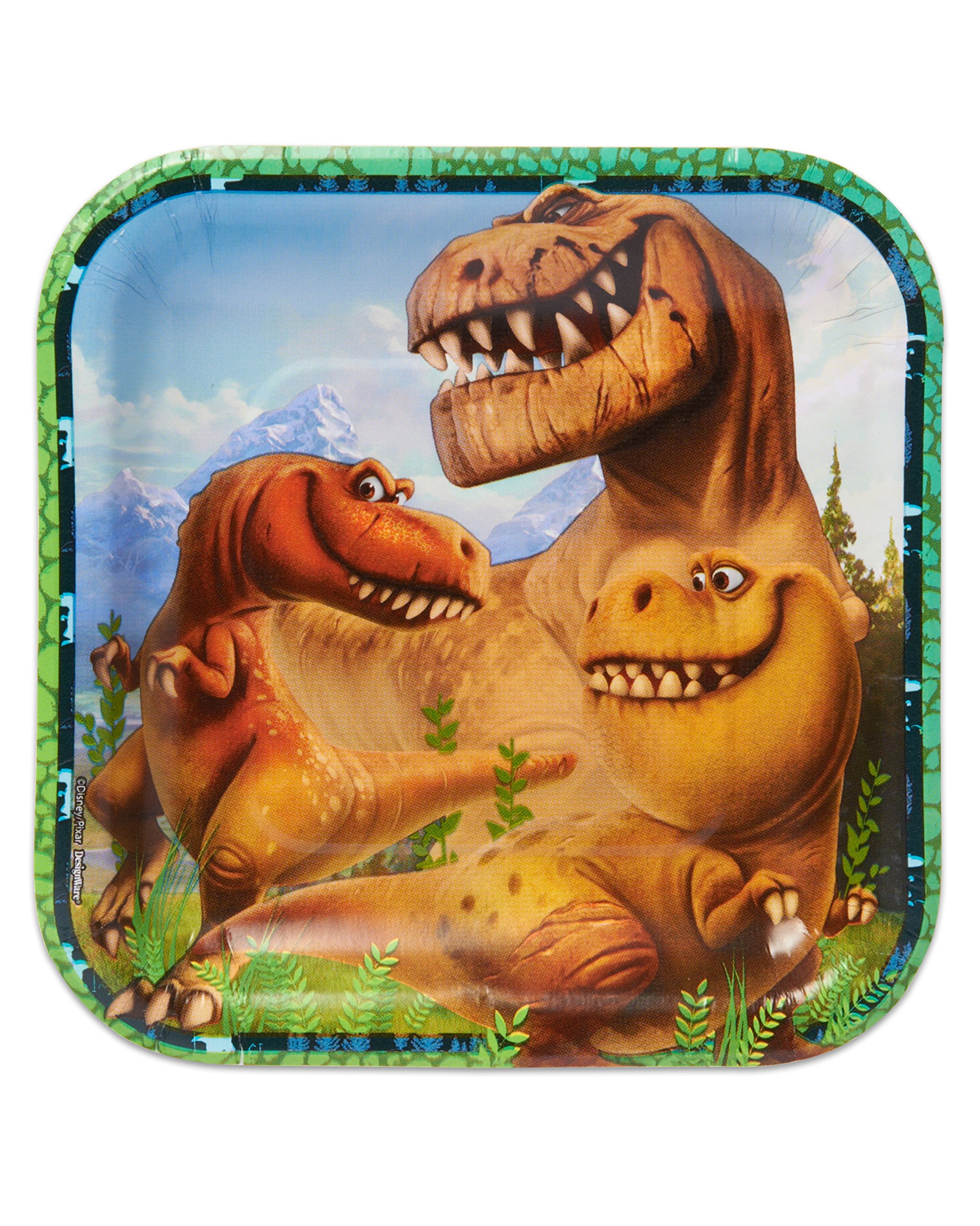 The Good Dinosaur Paper Dessert Plates - 8 Count | American Greetings | Perfect for Birthday Parties, Baby Showers & Kids' Events