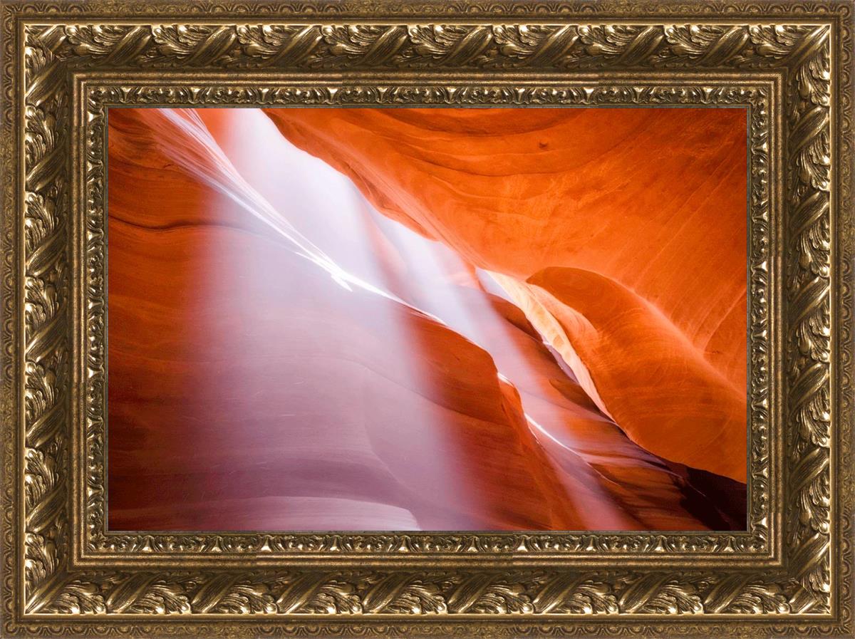 Stunning Antelope Canyon Light Shafts Photography - Natural Sunbeams in Slot Canyon - Perfect for Wall Art, Travel Inspiration & Desert Landscape Decor
