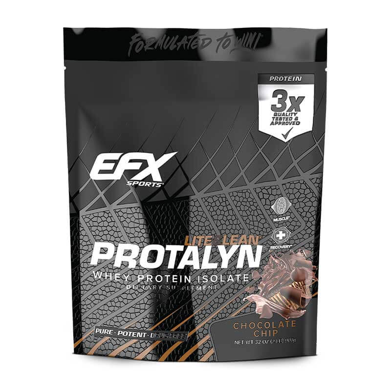 EFX Sports Protalyn Whey Protein Isolate Powder - Premium Low Carb High Protein Supplement for Muscle Growth & Recovery - Ideal for Gym, Fitness & Post-Workout Nutrition