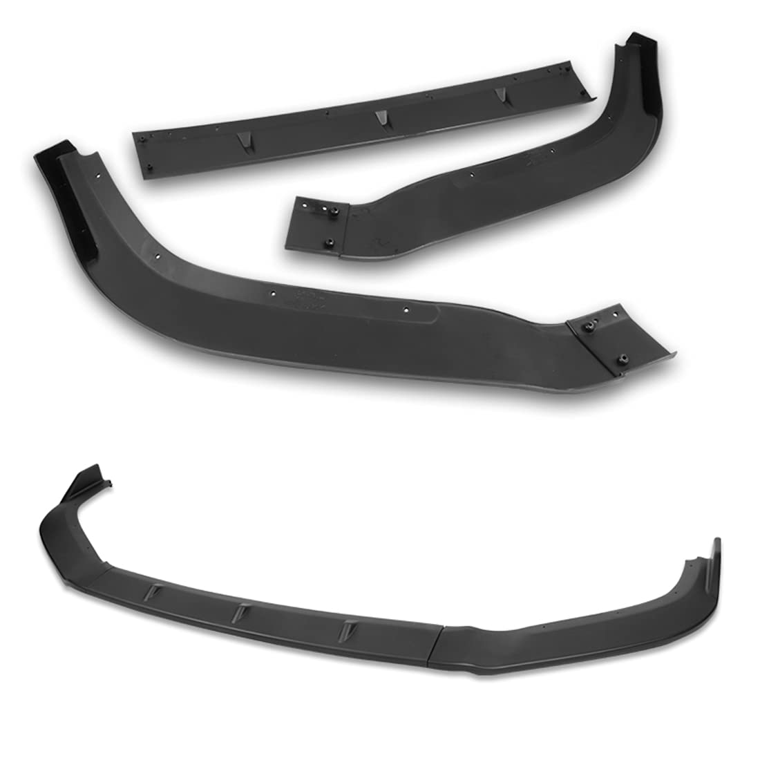 Q1-TECH 9-Piece Front Bumper Lip & Side Skirt Extensions Diffuser Body Kit for 2013-2015 Nissan Altima Sedan - Unpainted Matte Black Spoiler & Air Chin Splitter - Perfect for Car Customization & Street Style Enhancement