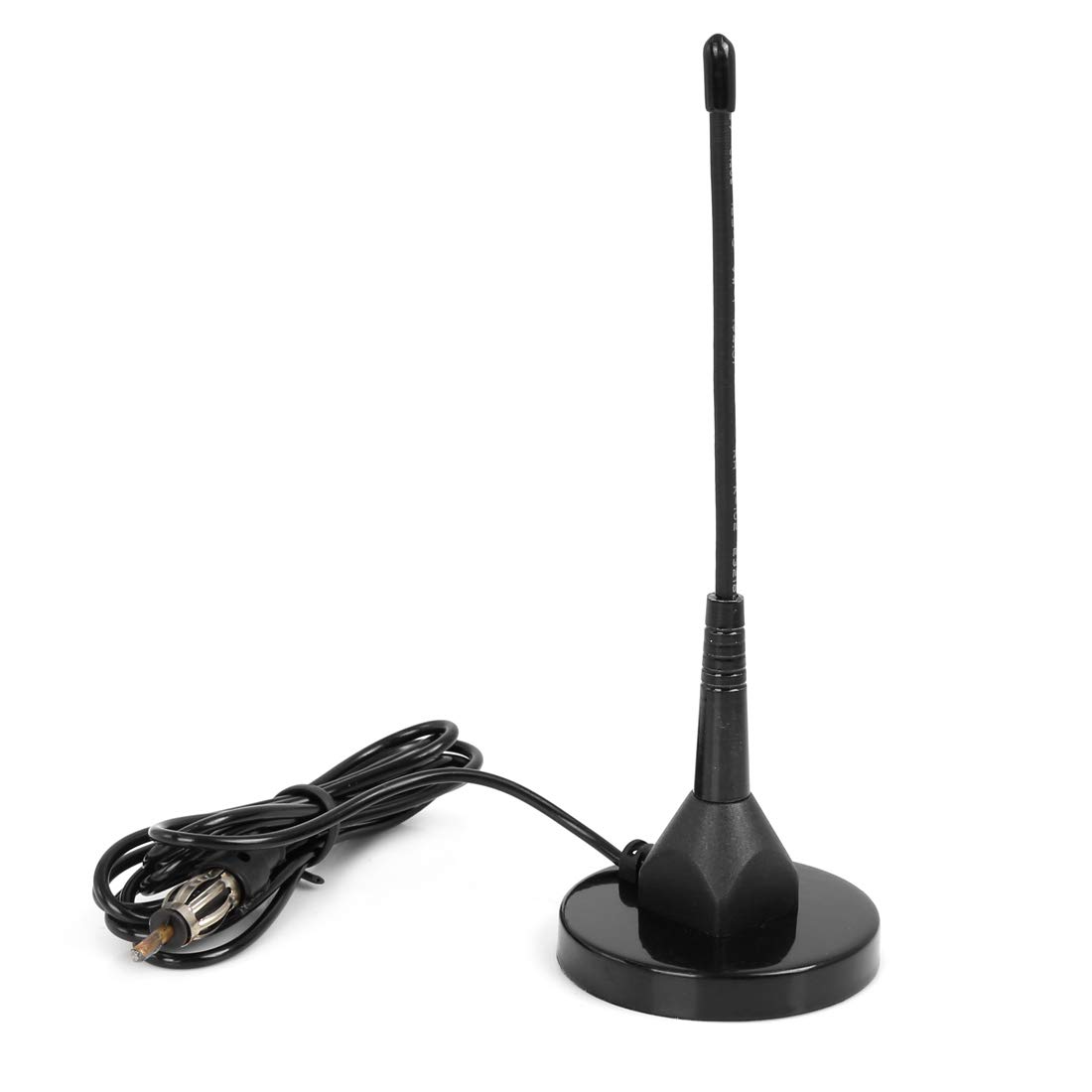 Universal Black Car Magnetic Base FM/AM Antenna - Strong Signal Radio Aerial for Vehicles, Trucks, SUVs - Perfect for Road Trips, Commuting & Off-Road Adventures