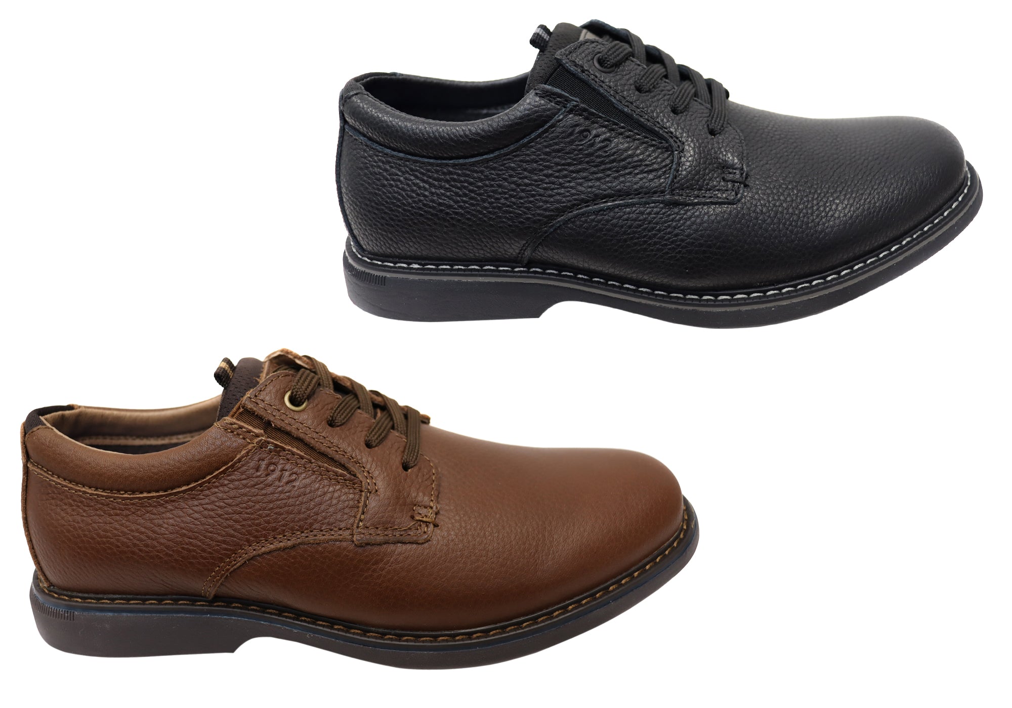 Nunn Bush by Florsheim Men's Otto Plain EE Extra Wide Leather Dress Shoes - Comfortable Wide Fit for Business & Formal Occasions