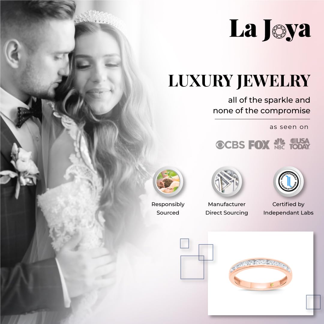 Lab Grown Diamond Wedding Rings for Women - 10K Yellow, White & Rose Gold Certified 1/6-1/2 Carat Channel Set Diamond Bands | Elegant Anniversary & Wedding Jewelry for Brides, Wives & Couples | Perfect for Proposals, Engagements & Special Occasions