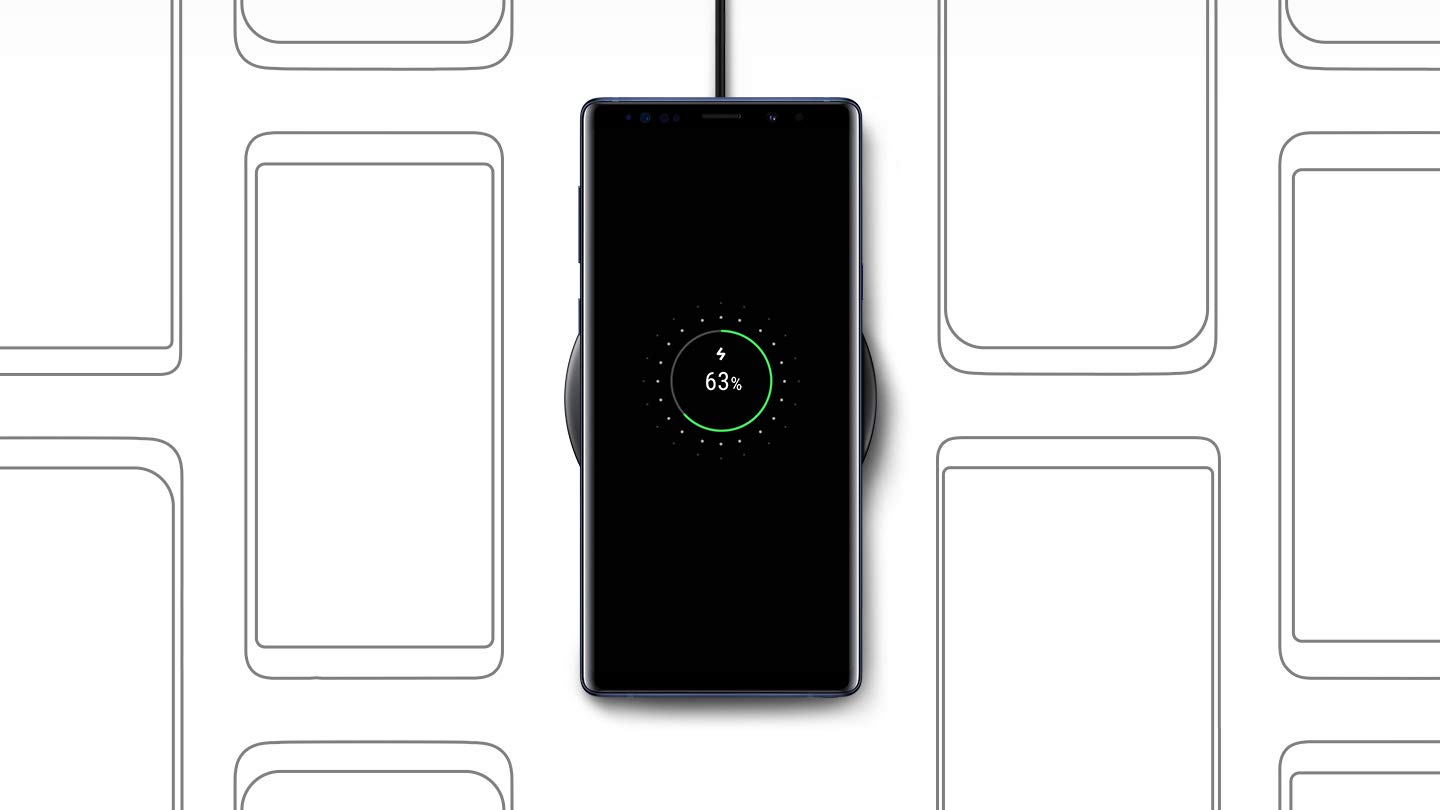 Samsung EP-P1100TBEGUS Qi-Certified 7.5W Fast Wireless Charging Pad with Wall Adapter - Slim Design for iPhone, Galaxy & Qi-Enabled Devices | Perfect for Home, Office & Nightstand Charging