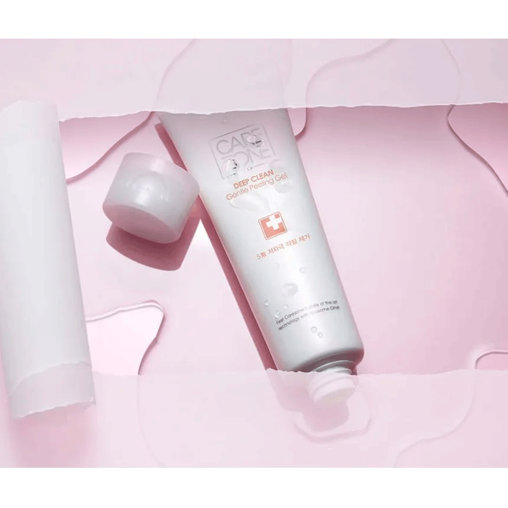 CAREZONE Deep Clean Gentle Exfoliating Peeling Gel 200ml - Korean Skincare for Smooth, Radiant Skin - Perfect for Daily Face Cleansing & Blackhead Removal