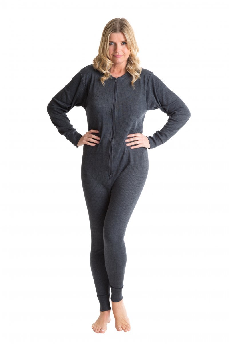 Women's Thermal Underwear One-Piece Union Suit - Warm Full Body Thermal Underwear for Cold Weather - Perfect for Skiing, Hiking, Camping & Winter Outdoor Activities