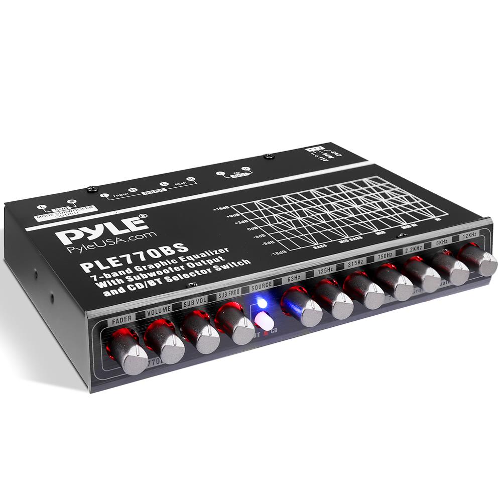 7 Band Graphic Equalizer Audio Mixer - Professional Sound Equalization for DJs, Musicians & Home Studios - Perfect for Live Performances & Music Production
