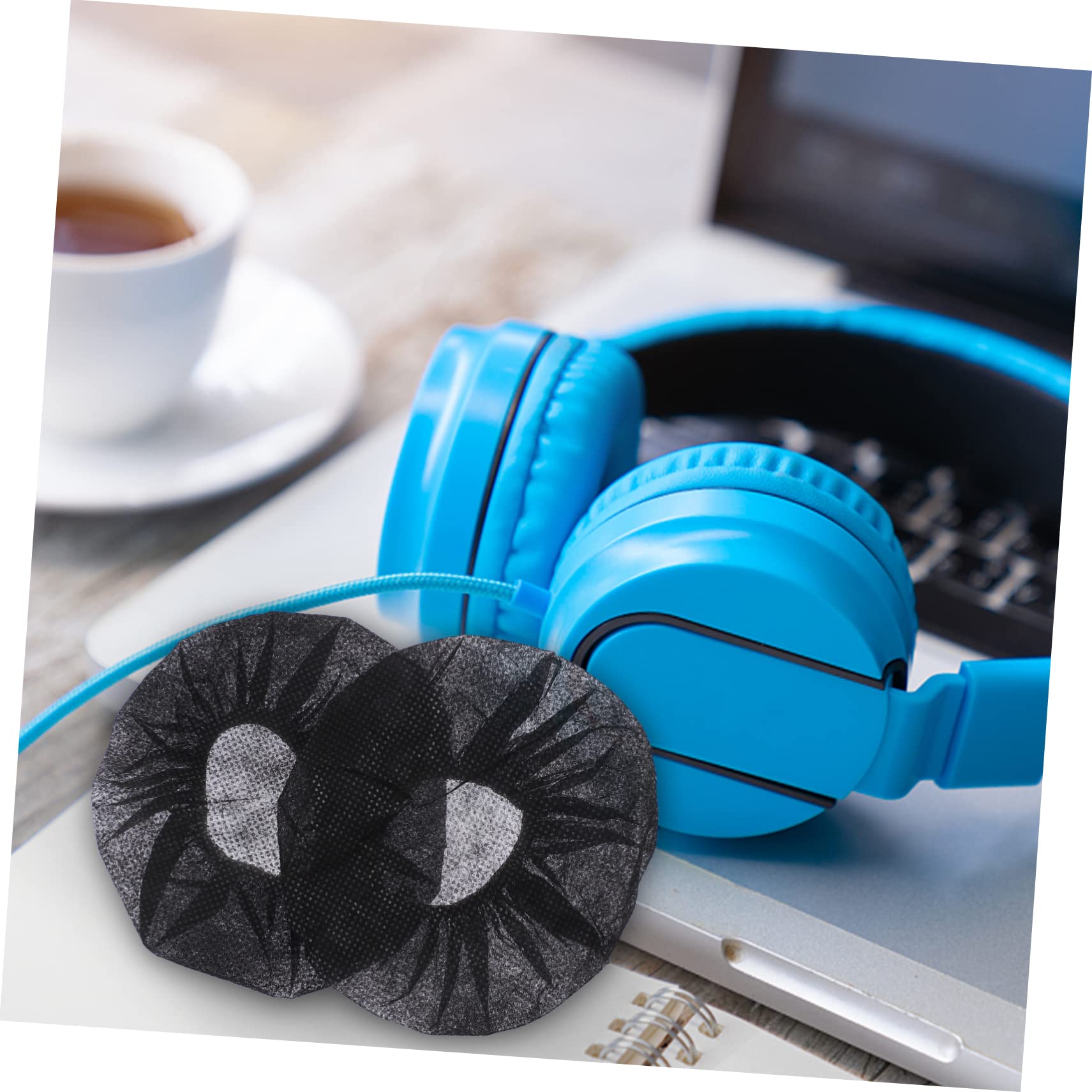 OSALADI 200 Pcs Disposable Headphone Covers - Hygienic Earphone Protectors for Shared Headphones, Comfort Fit for Gym, Workouts & Public Use - Perfect for Fitness Studios, Salons & Public Spaces