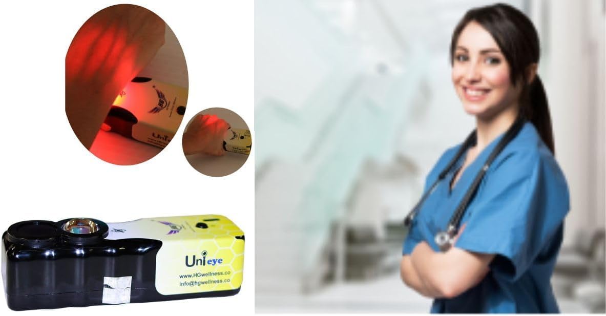 **HG Wellness Vein Finder ComboPro IV Access Kit - 637Pro Vein Finder & Unieye Pro Phlebotomy Device for Medical Professionals | Perfect for Hospitals, Clinics & Emergency Care**