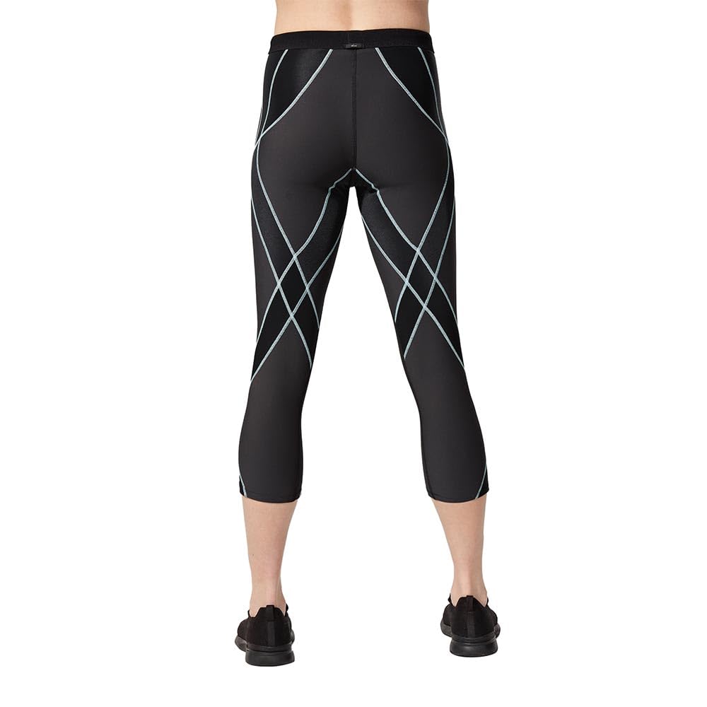 CW-X Women's Endurance Generator Compression Tights - 3/4 Length Insulated Base Layer with Joint & Muscle Support for Skiing, Running, Cycling & Winter Sports