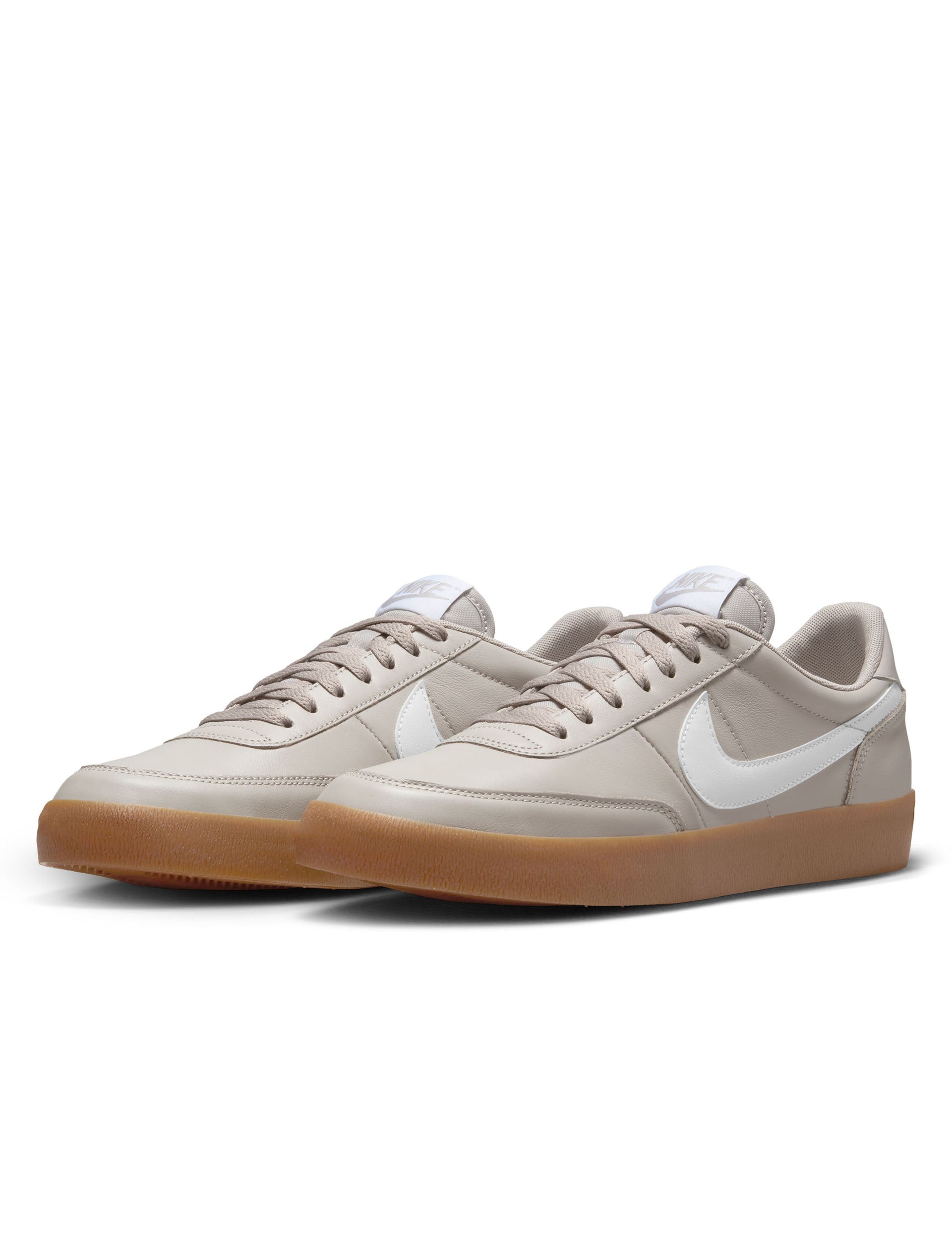 Nike Killshot 2 Leather Sneakers - College Grey/White/Gum Medium Brown | Casual Comfort Shoes for Men | Perfect for College Campus, Streetwear & Everyday Wear