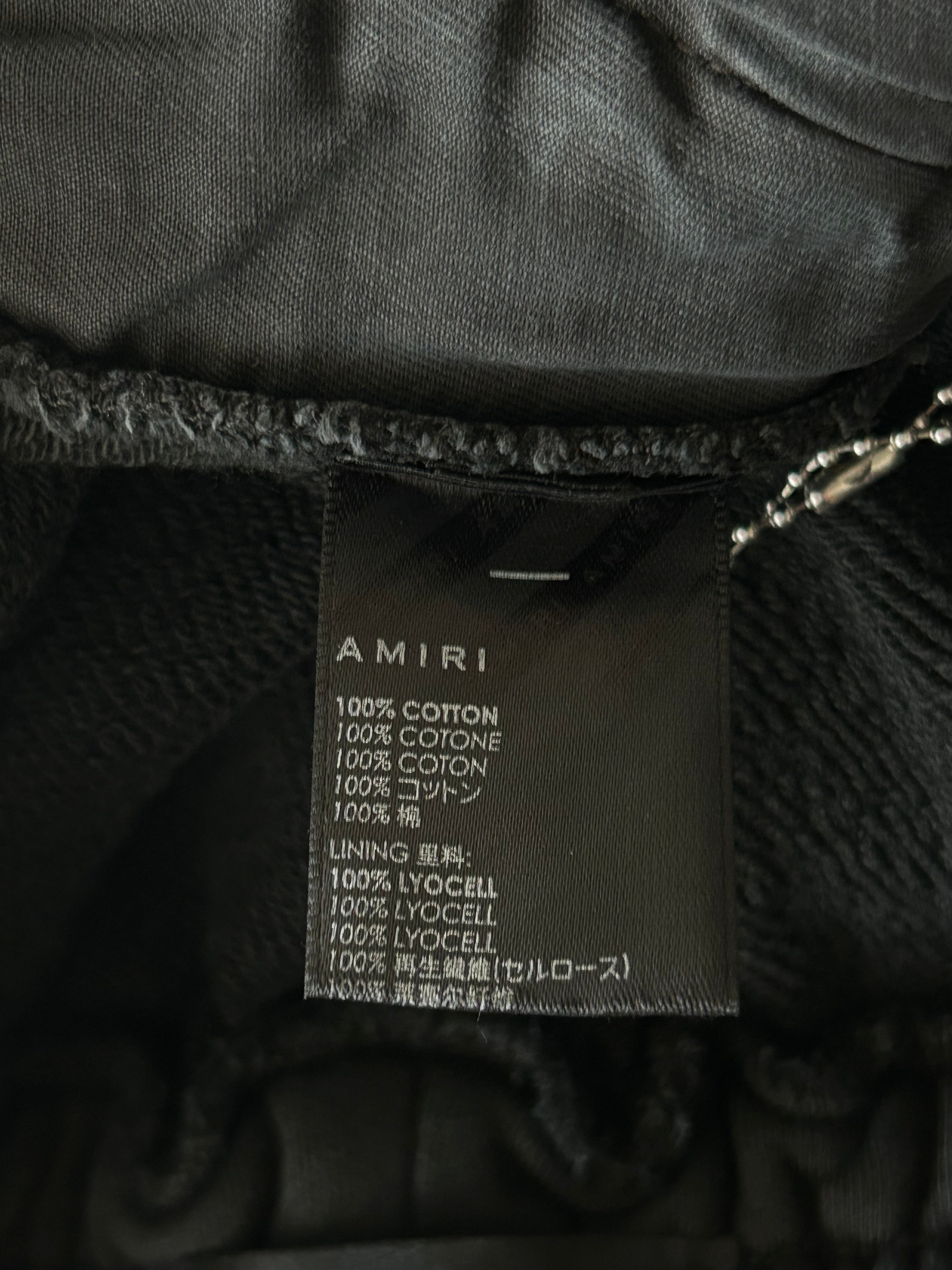Amiri Black & Yellow Track Logo Shorts for Men - Stylish Casual & Streetwear Shorts for Summer, Gym, and Everyday Wear