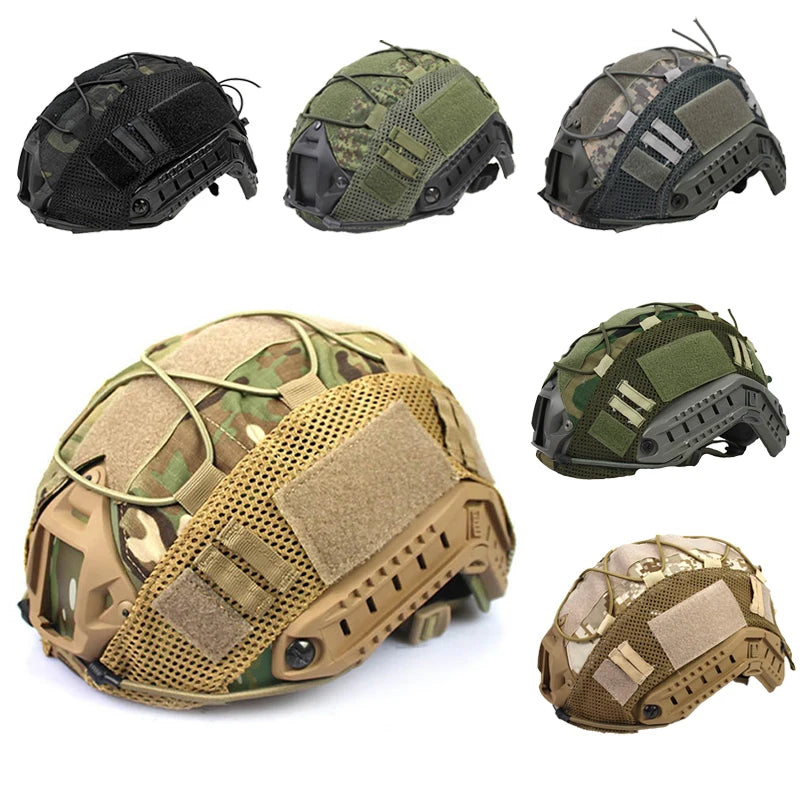 Tactical Helmet Cover for FAST Helmets - Military Grade Camouflage Helmet Cover for Outdoor, Airsoft & Tactical Operations