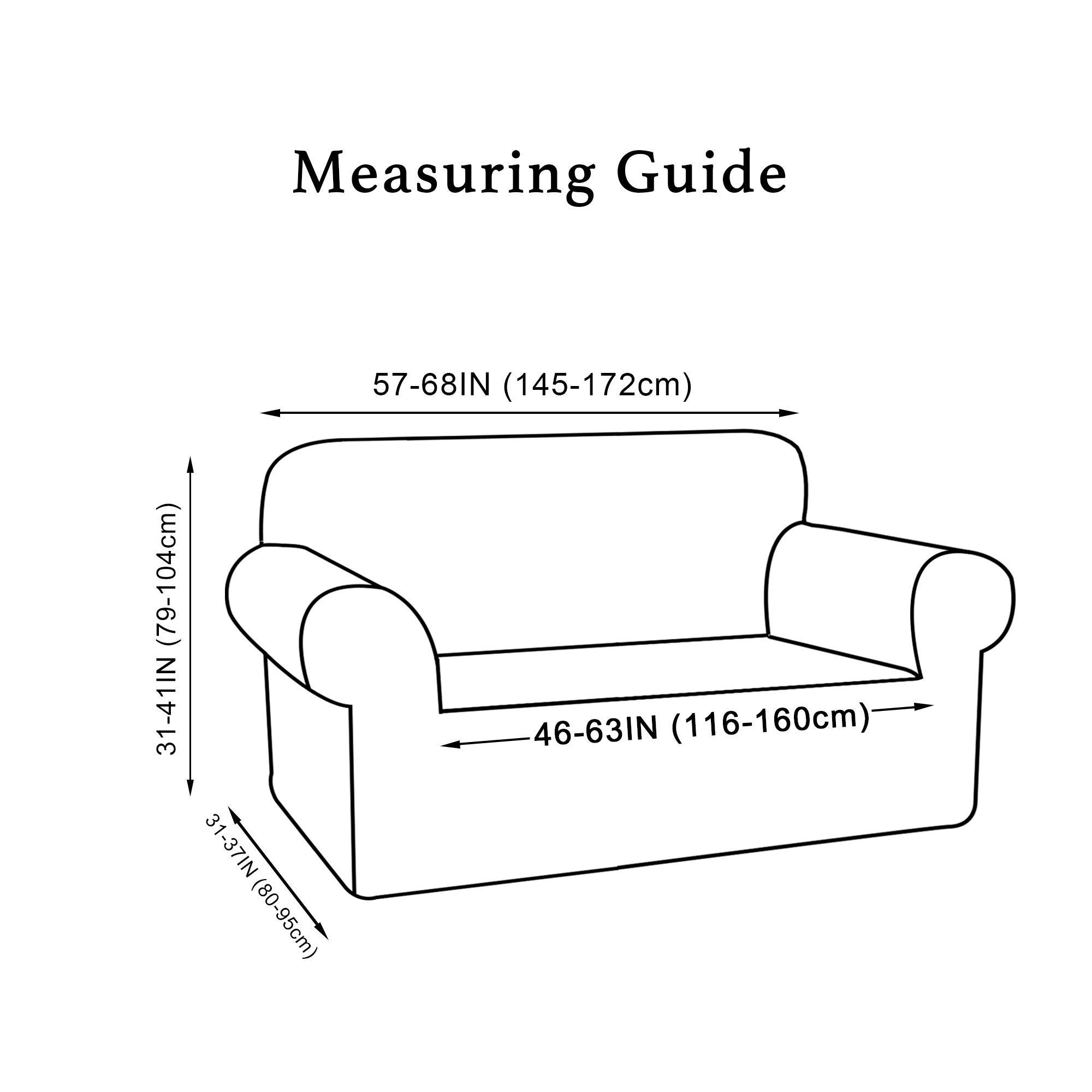 Turquoise Sofa Slipcover Set with Loveseat Cover - 3 Cushion Couch Protector in Taupe | Stretchable Furniture Protector for Living Room, Home Decor & Pet Protection