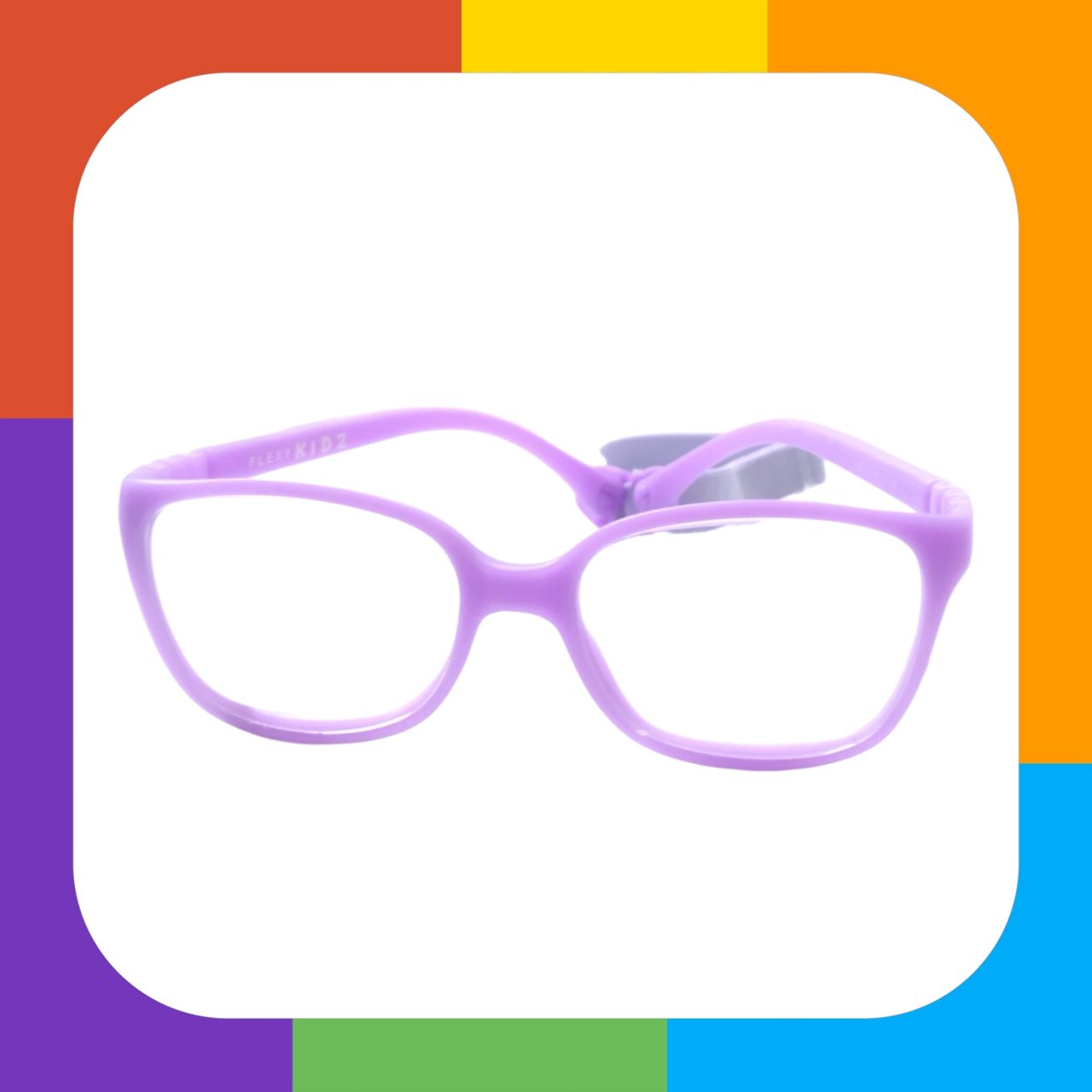 Trendy Kids Flexible Unbreakable Glasses with Blue Light Blocking Lenses 1302 - Perfect for Online Classes, Gaming & Screen Time Protection