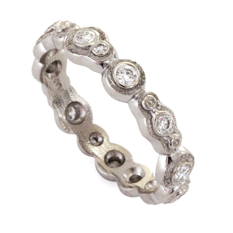 Alex Sepkus Submarine Large Band Ring R 170PDA - Elegant Jewelry for Women, Perfect for Weddings, Parties & Special Occasions