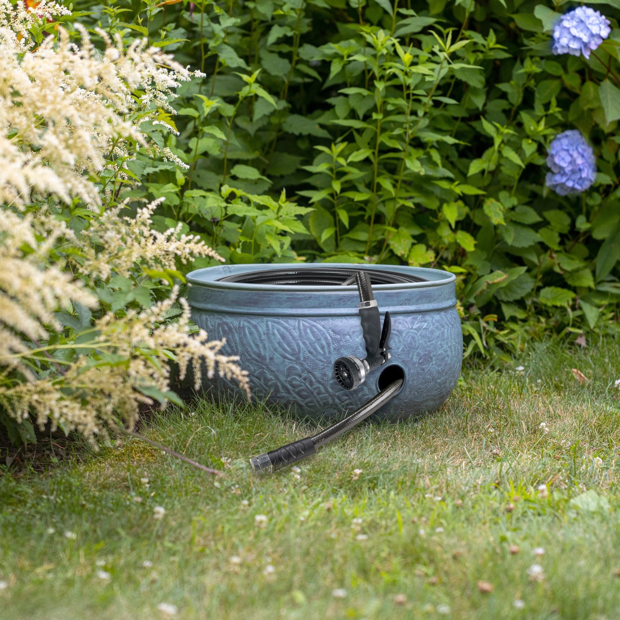 Key West Hose Pot - Durable Garden Hose Holder for Outdoor Watering, Storage & Organization | Perfect for Patio, Yard & Garage Use