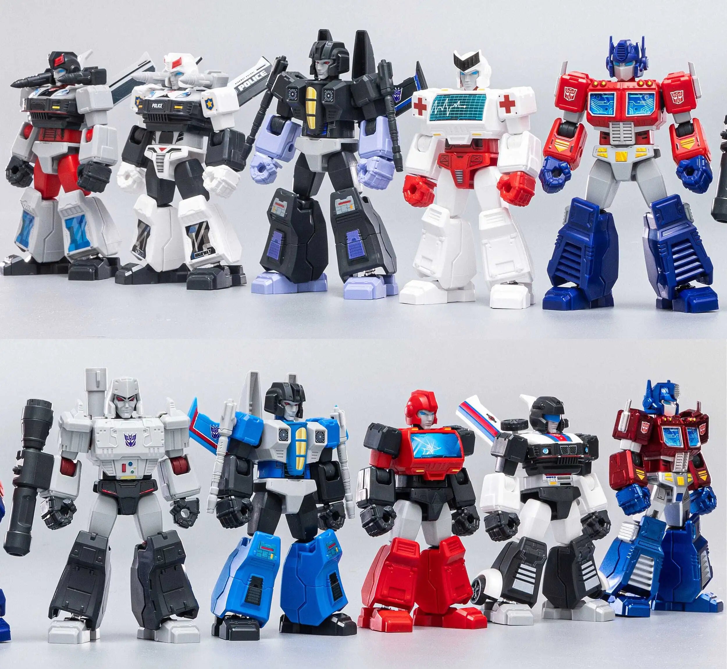 Blokees Transformers Model Kits - Galaxy Version #01 (Set of 9) | Collectible Action Figures for Adults & Kids | Perfect for Display, Gifts, and Toy Collections