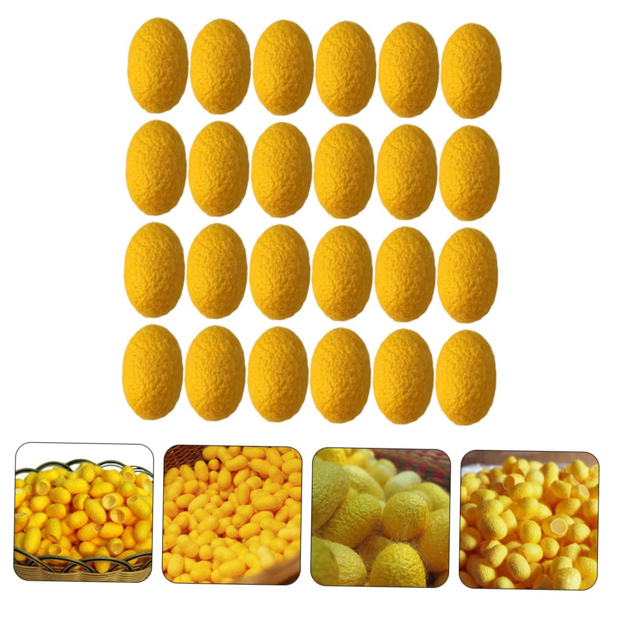 50 Pcs Blackhead Remover Silk Balls - Silkworm Cocoon Facial Cleansing Balls for Exfoliating, Wrinkle Removal & Deep Pore Cleaning - Perfect for Spa, Home Facial & Skincare Routine